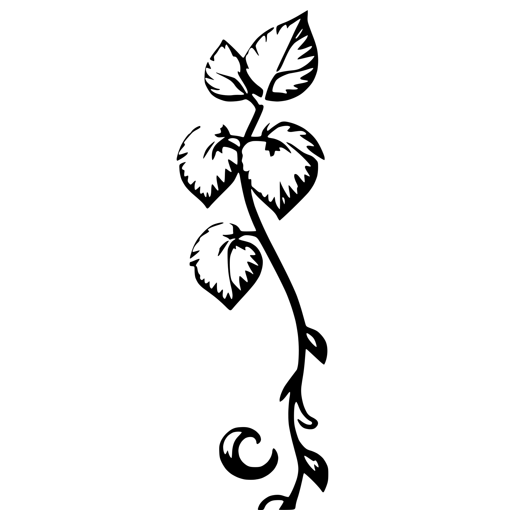 AI-generated SVG of a A beautiful and magic vine