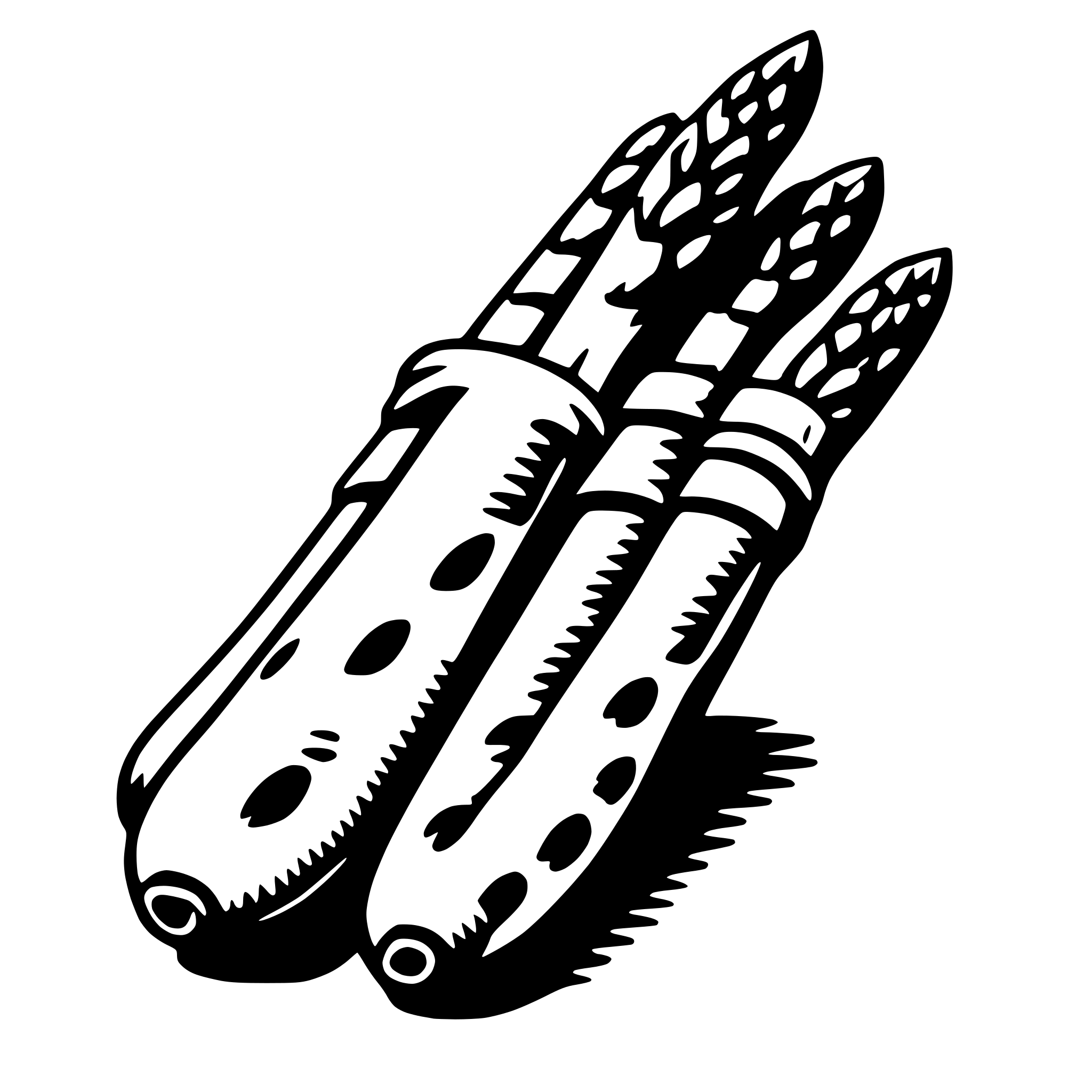 AI-generated SVG of 'asparagus'