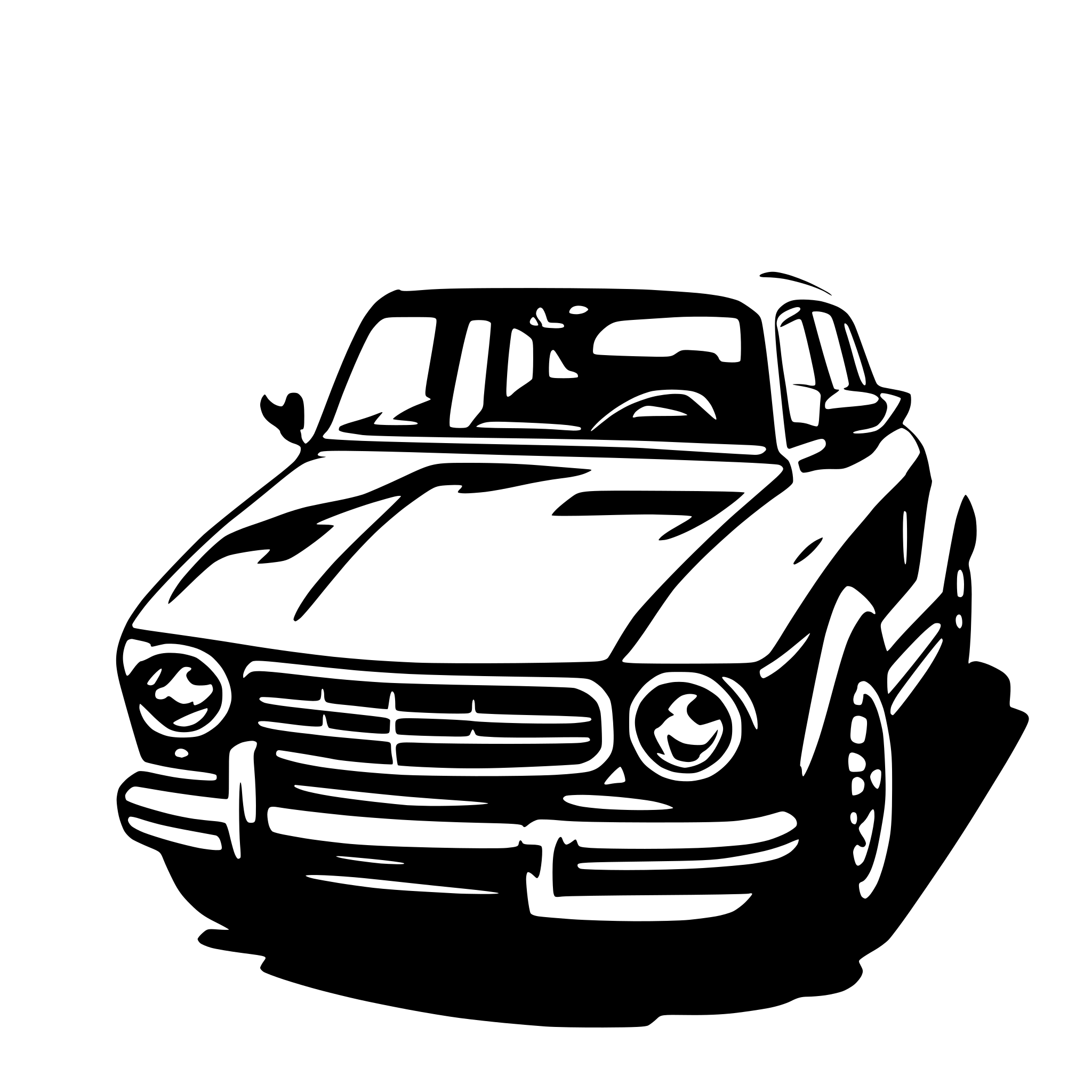 AI-generated SVG of 'Car front outline'