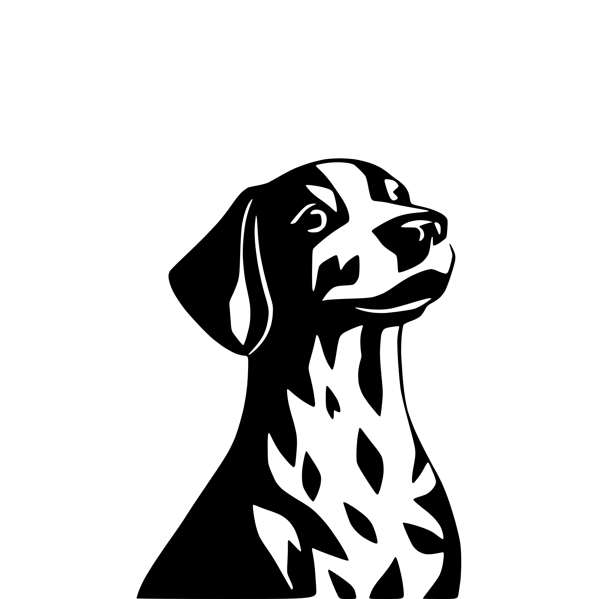 AI-generated SVG of a dog silhouette black vector, the white background AI-generated SVG of a dog silhouette black vector, the white background