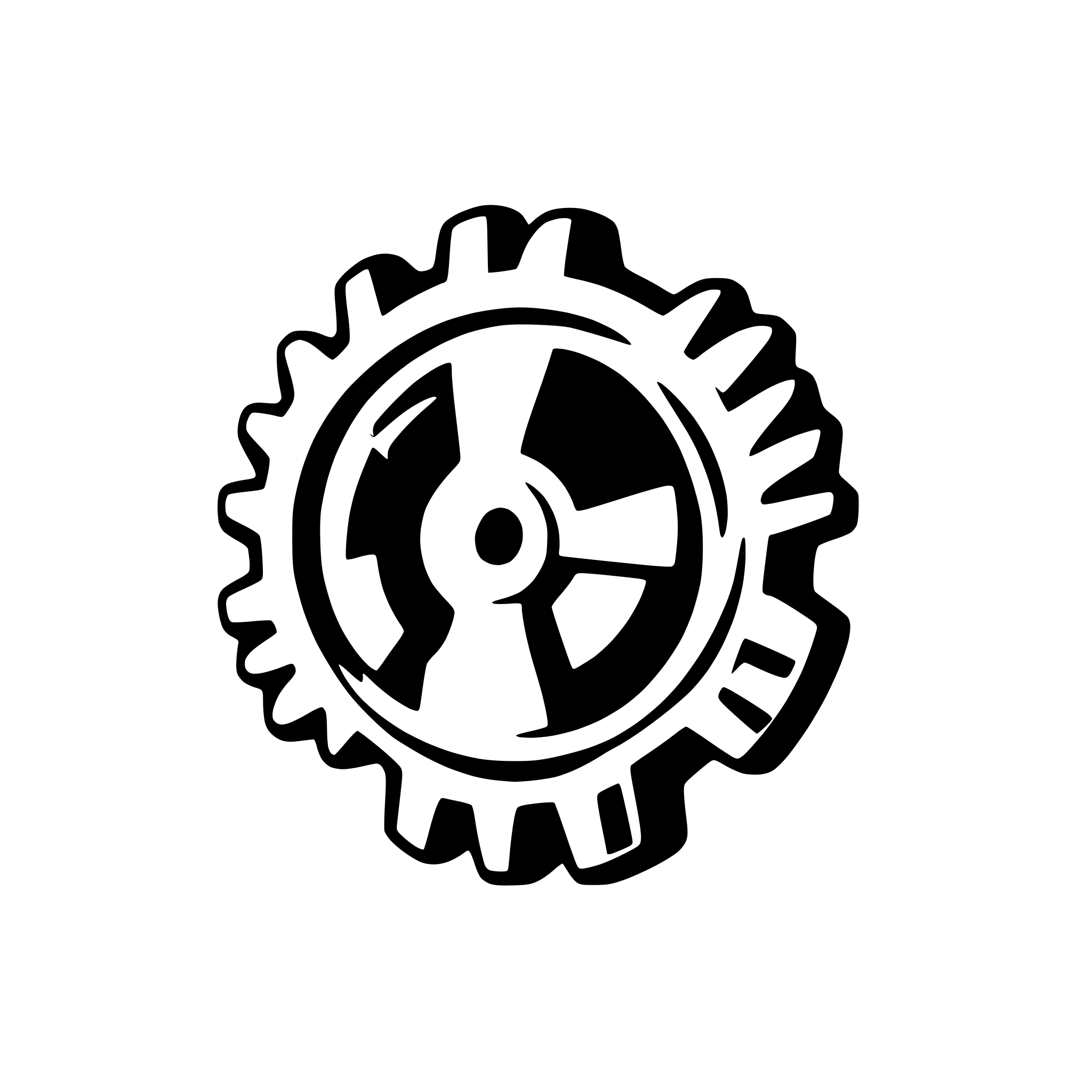 AI-generated SVG of 'a gear'
