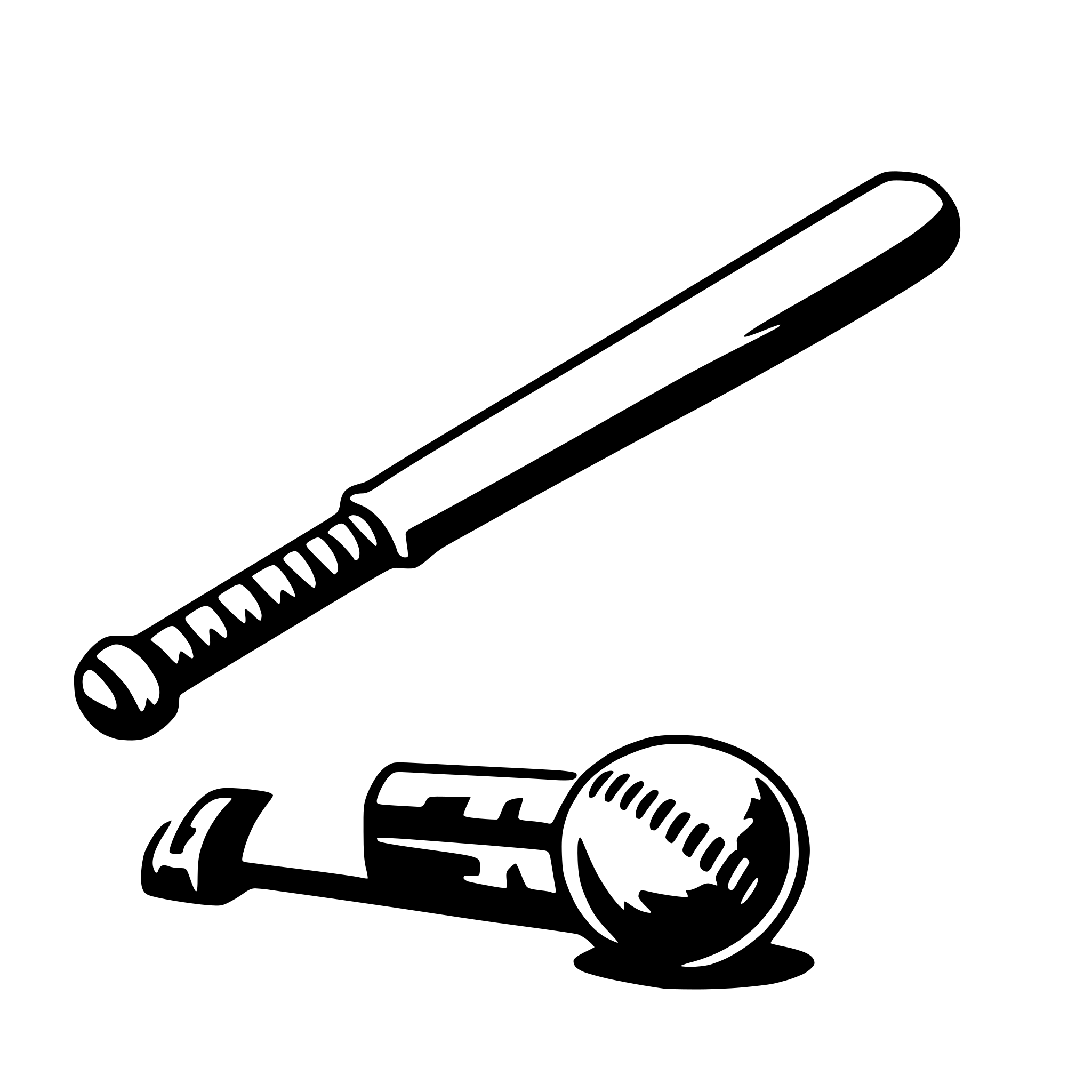 AI-generated SVG of 'baseball bat'