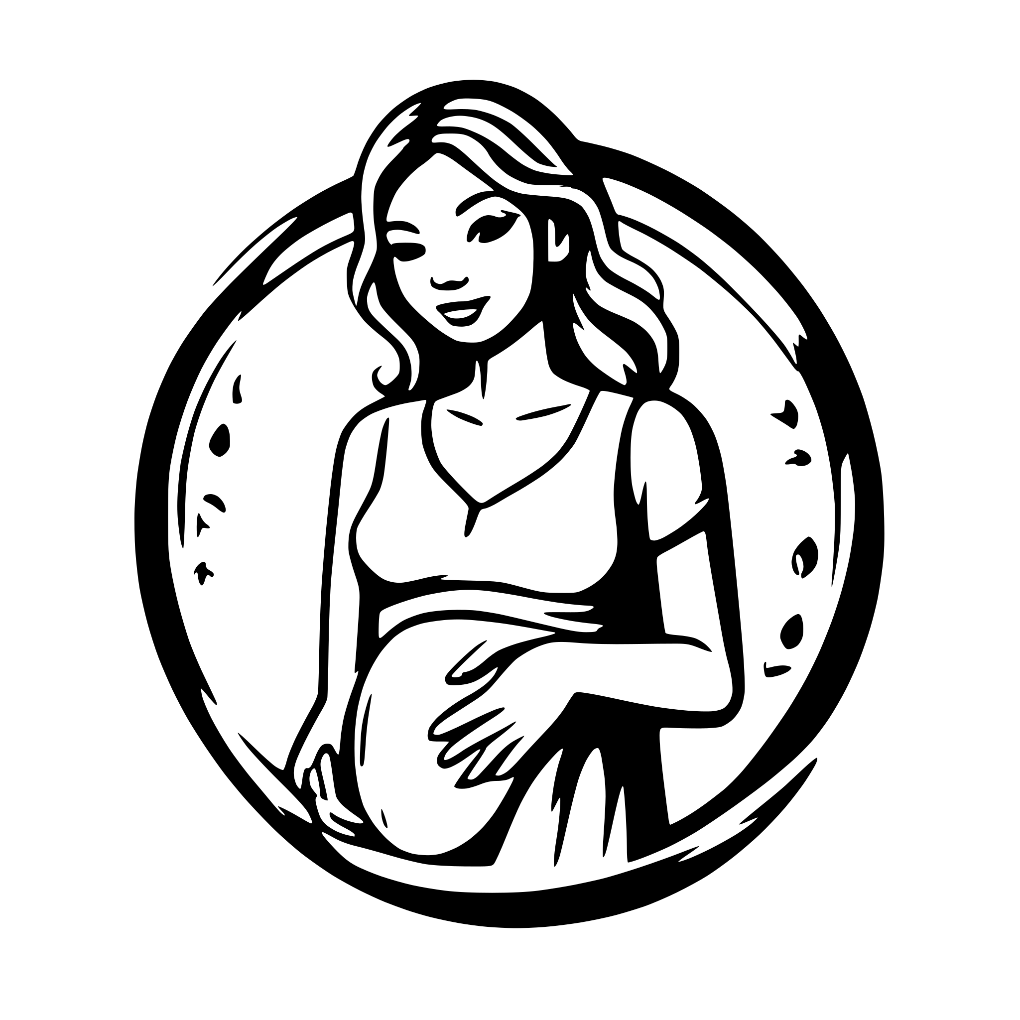 AI-generated SVG of 'pregnant woman support'