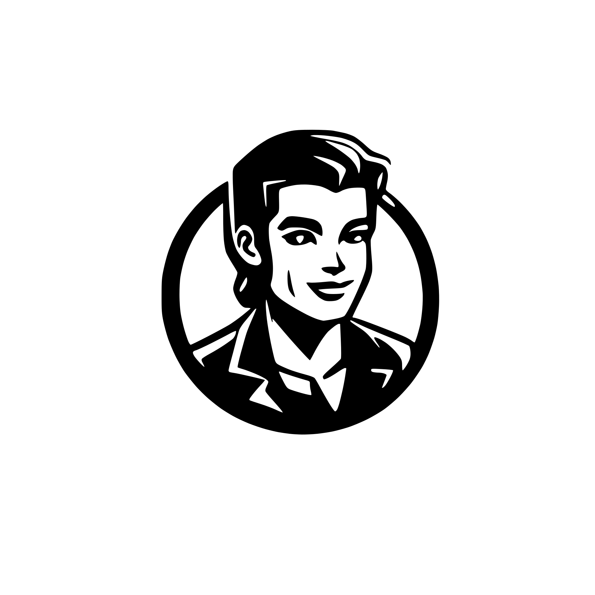 AI-generated SVG of a logo for an application named "elvis", minimalist logo, side