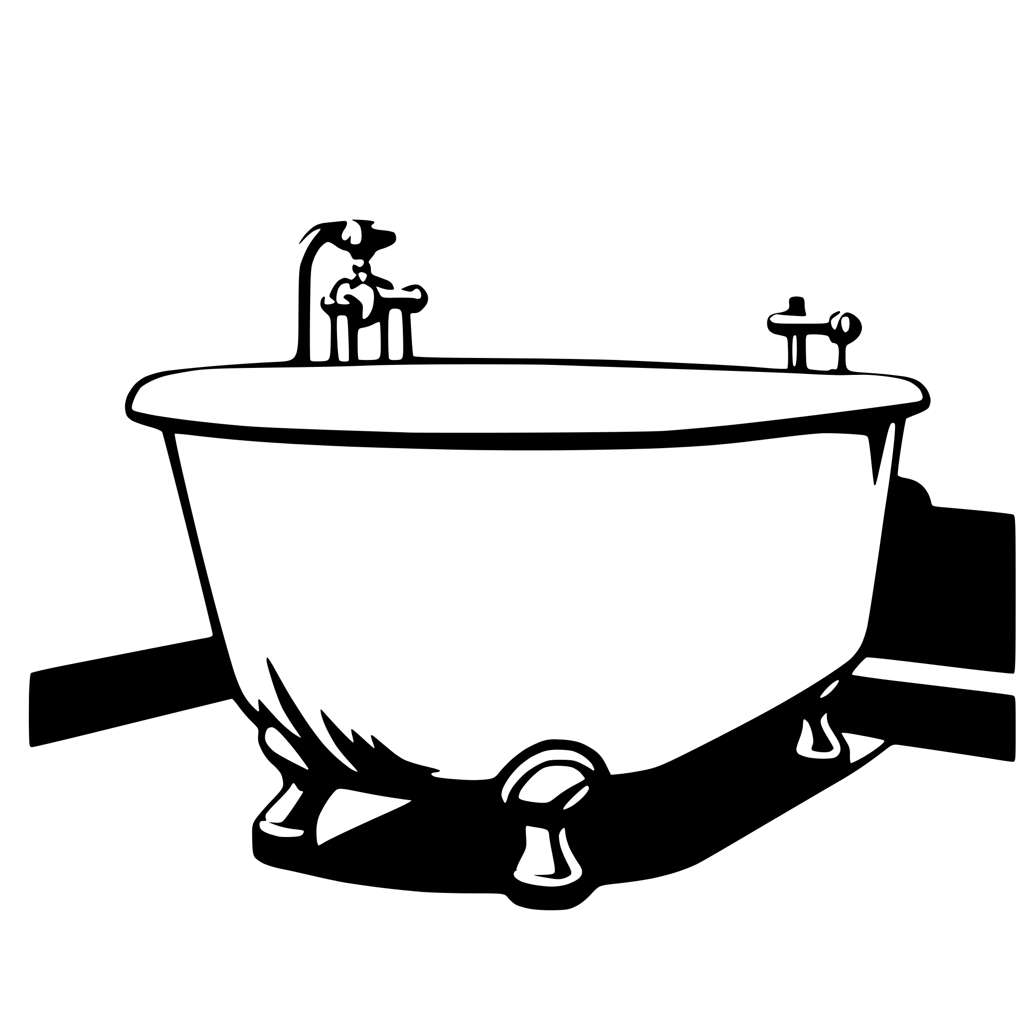 AI-generated SVG of a bathtub