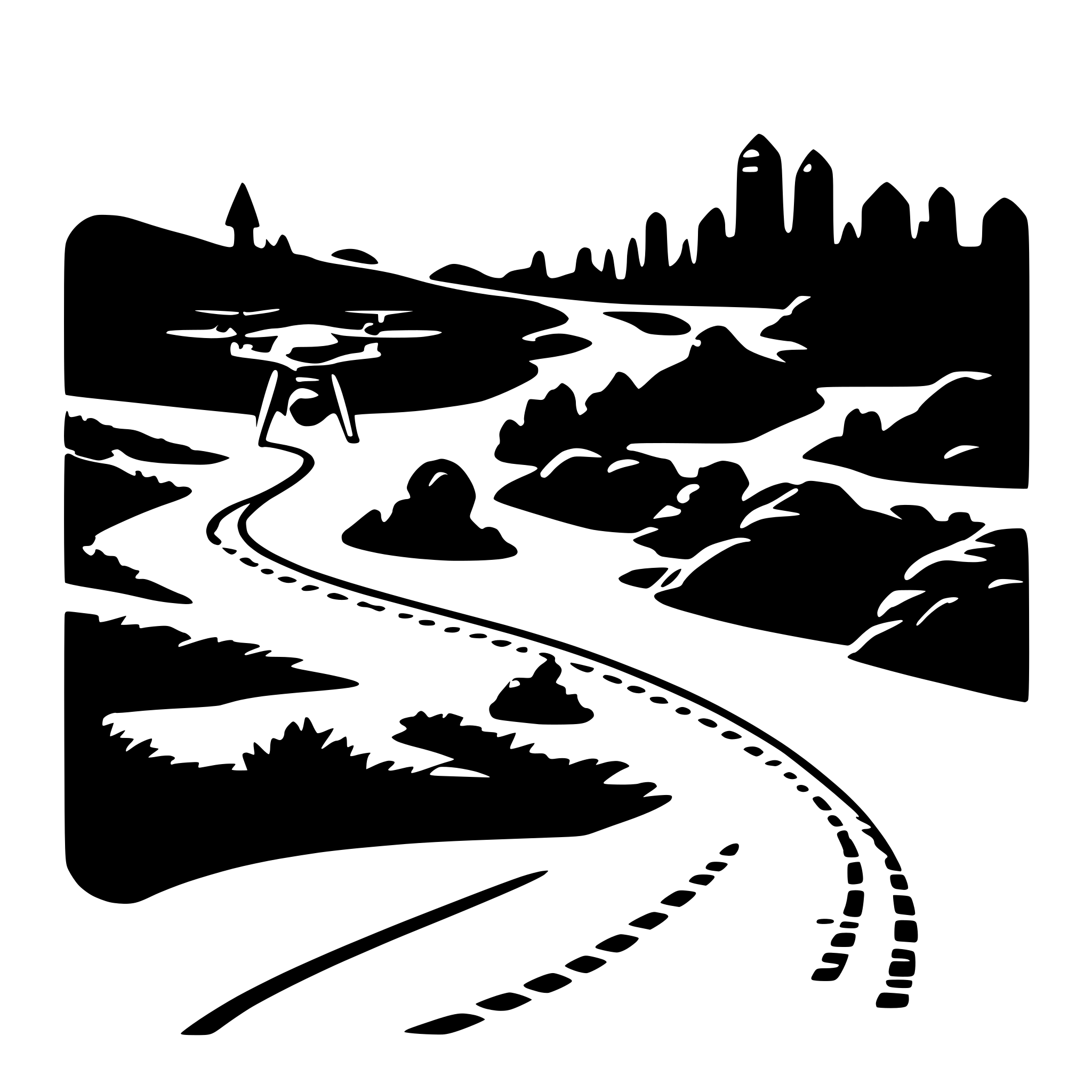 AI-generated SVG of 'drone wayline path'
