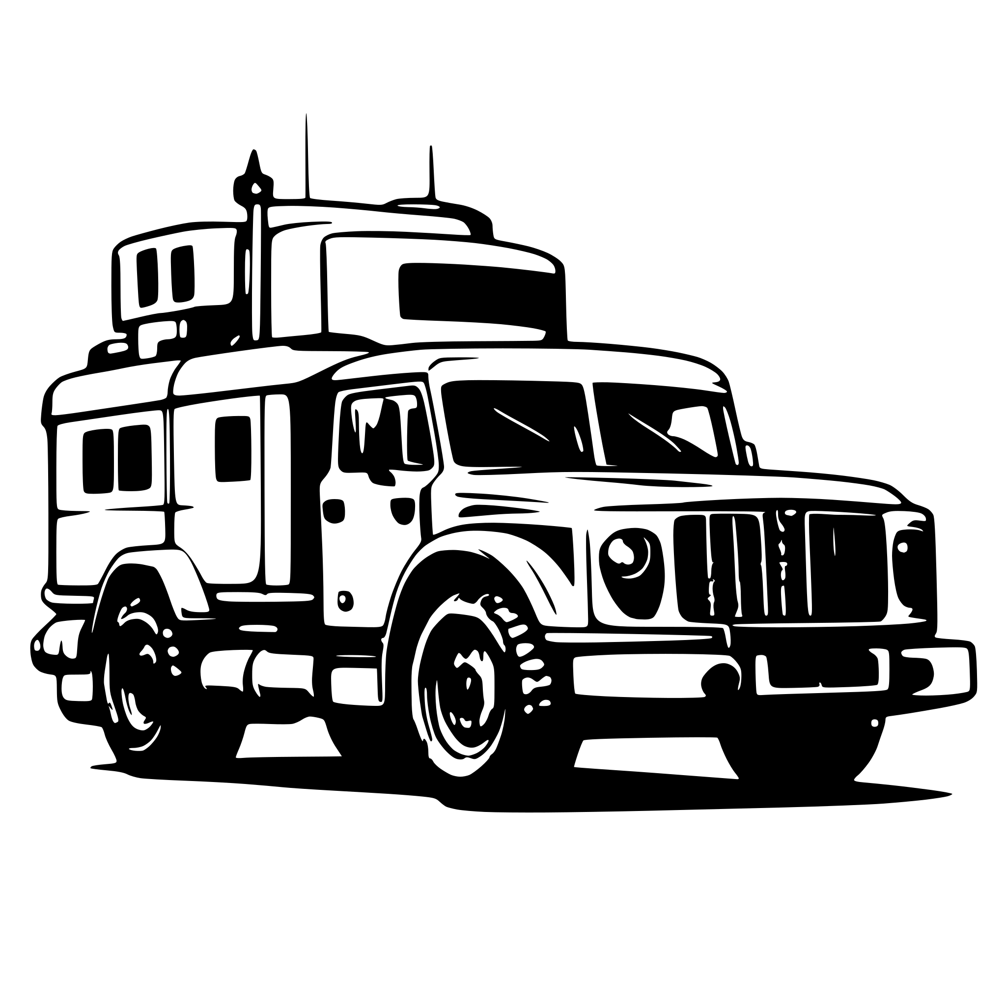 AI-generated SVG of 'Military M915A5 Truck'