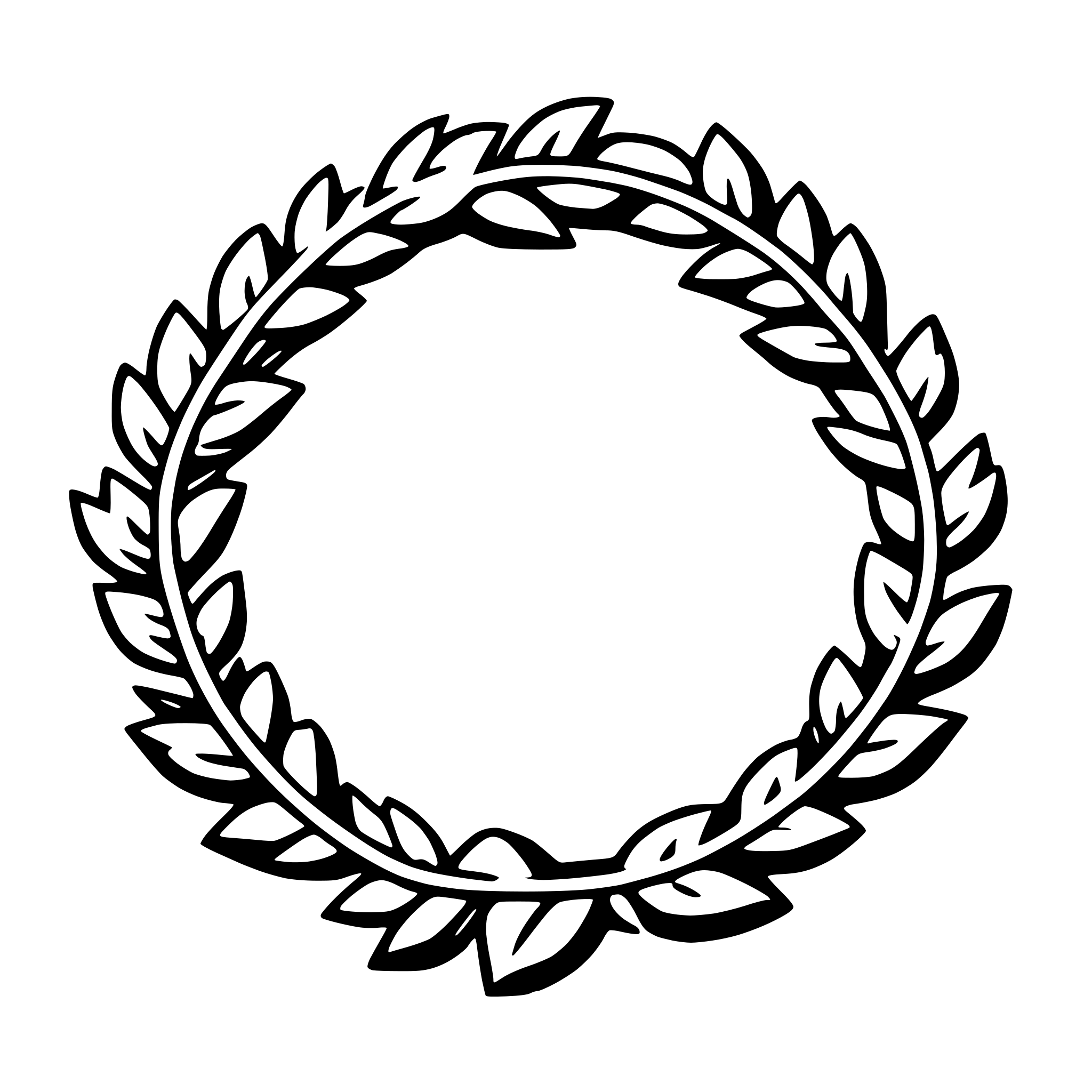AI-generated SVG of 'wreath'
