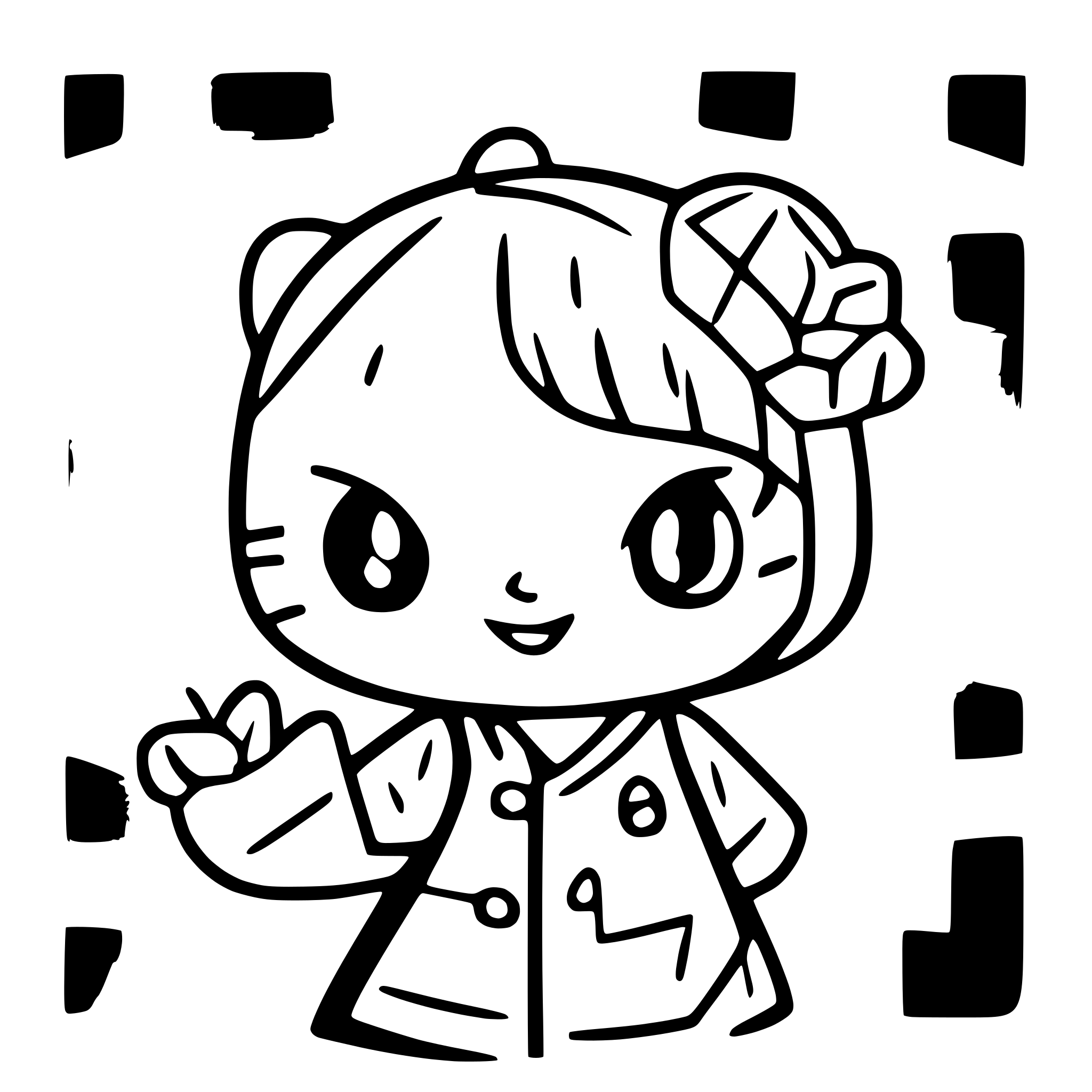 AI-generated SVG of a hello Kitty