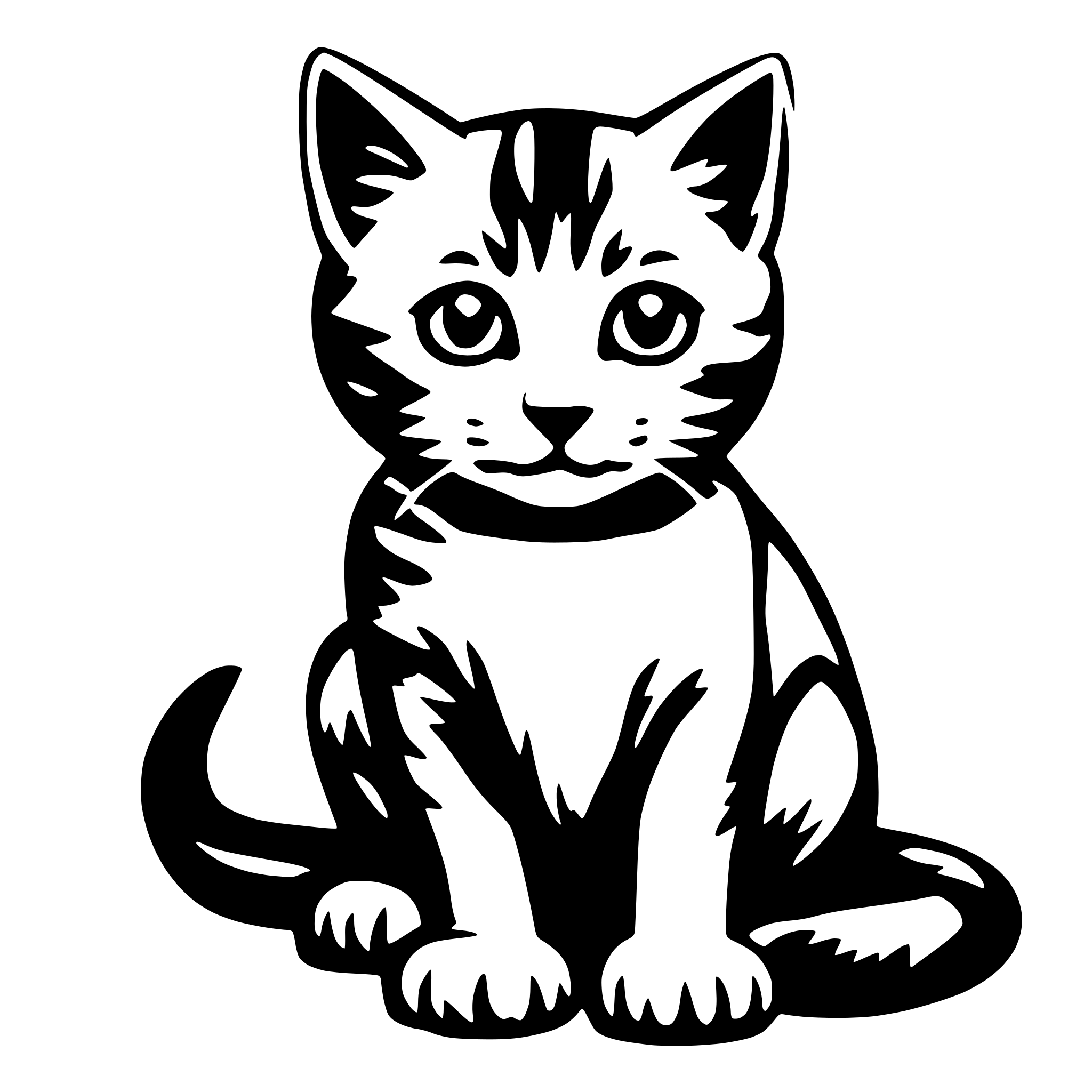 AI-generated SVG of 'Kitten'