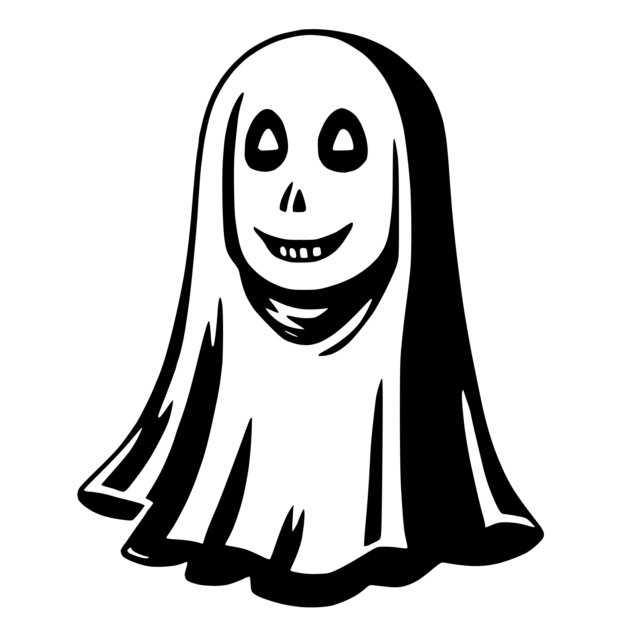 AI-generated SVG of a ghost