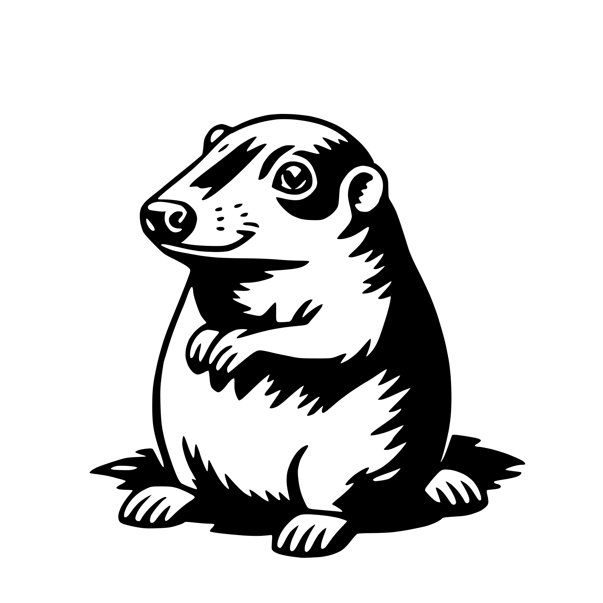 AI-generated SVG of 'mole'