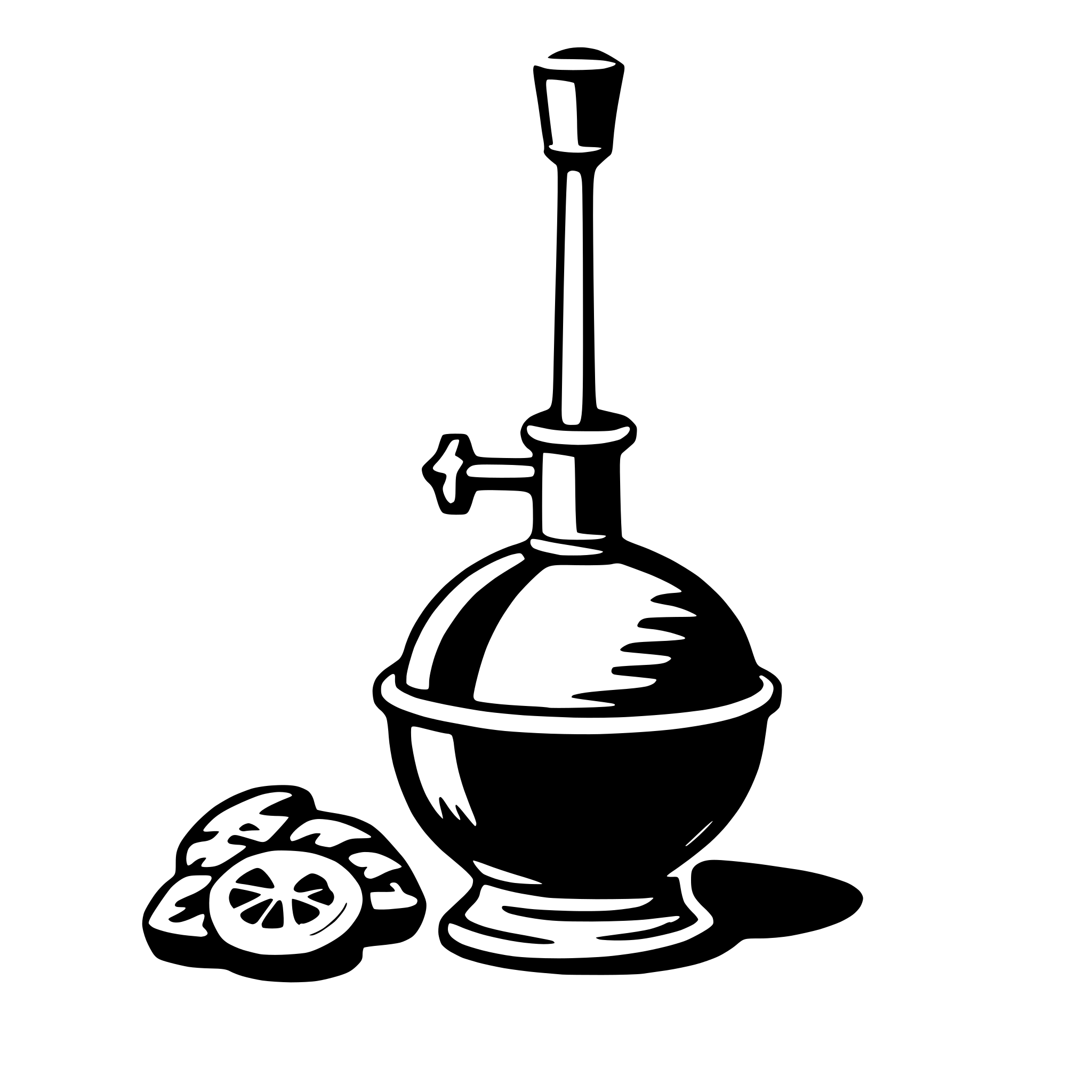 AI-generated SVG of a alembic
