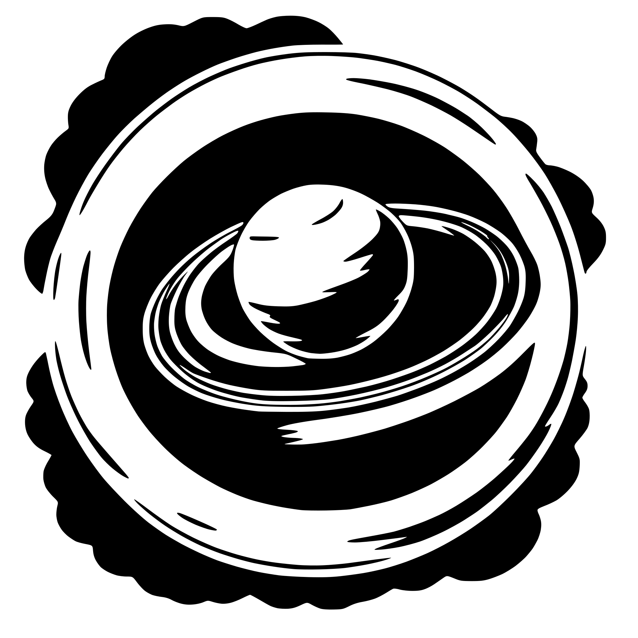 AI-generated SVG of a saturn and rings