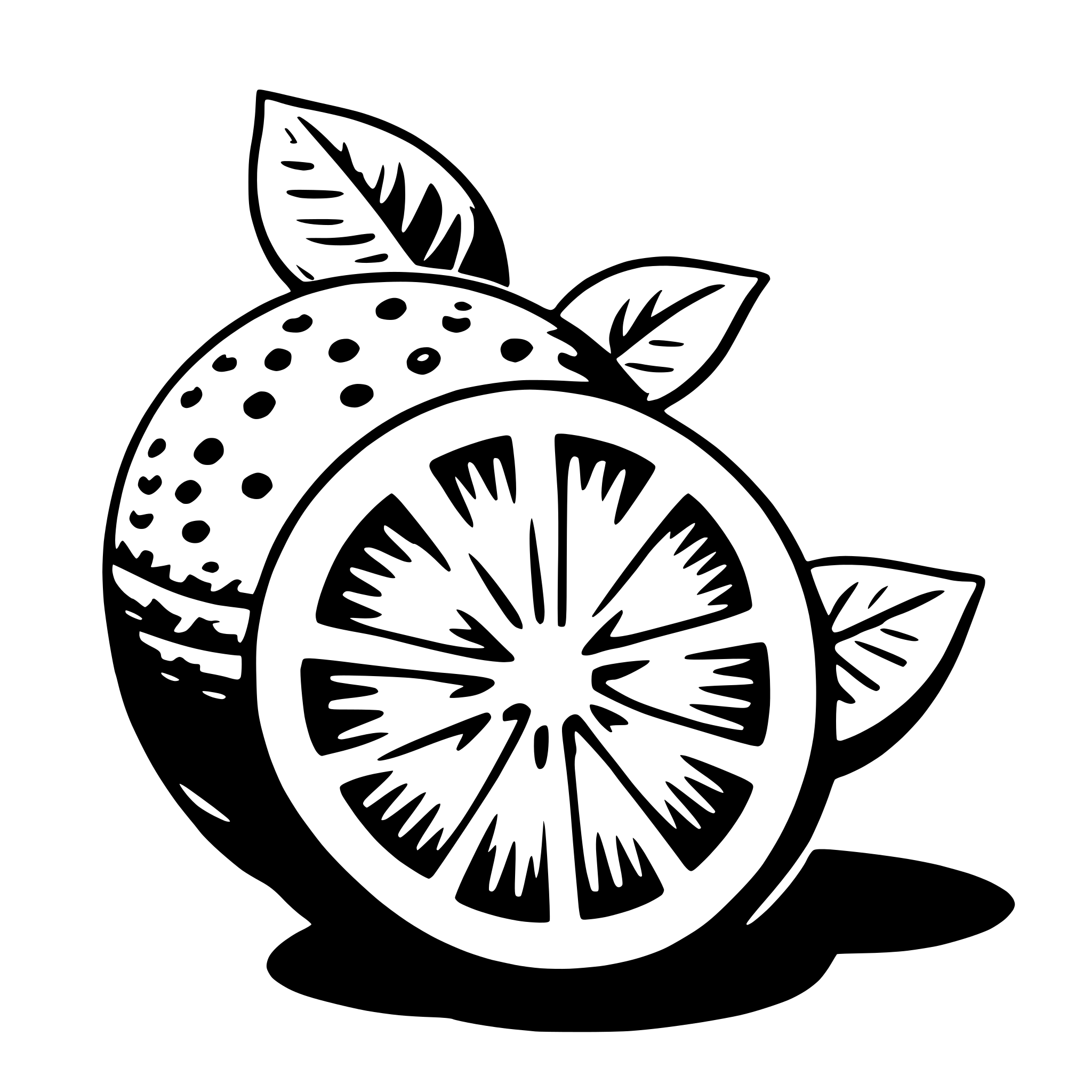 AI-generated SVG of 'lime'
