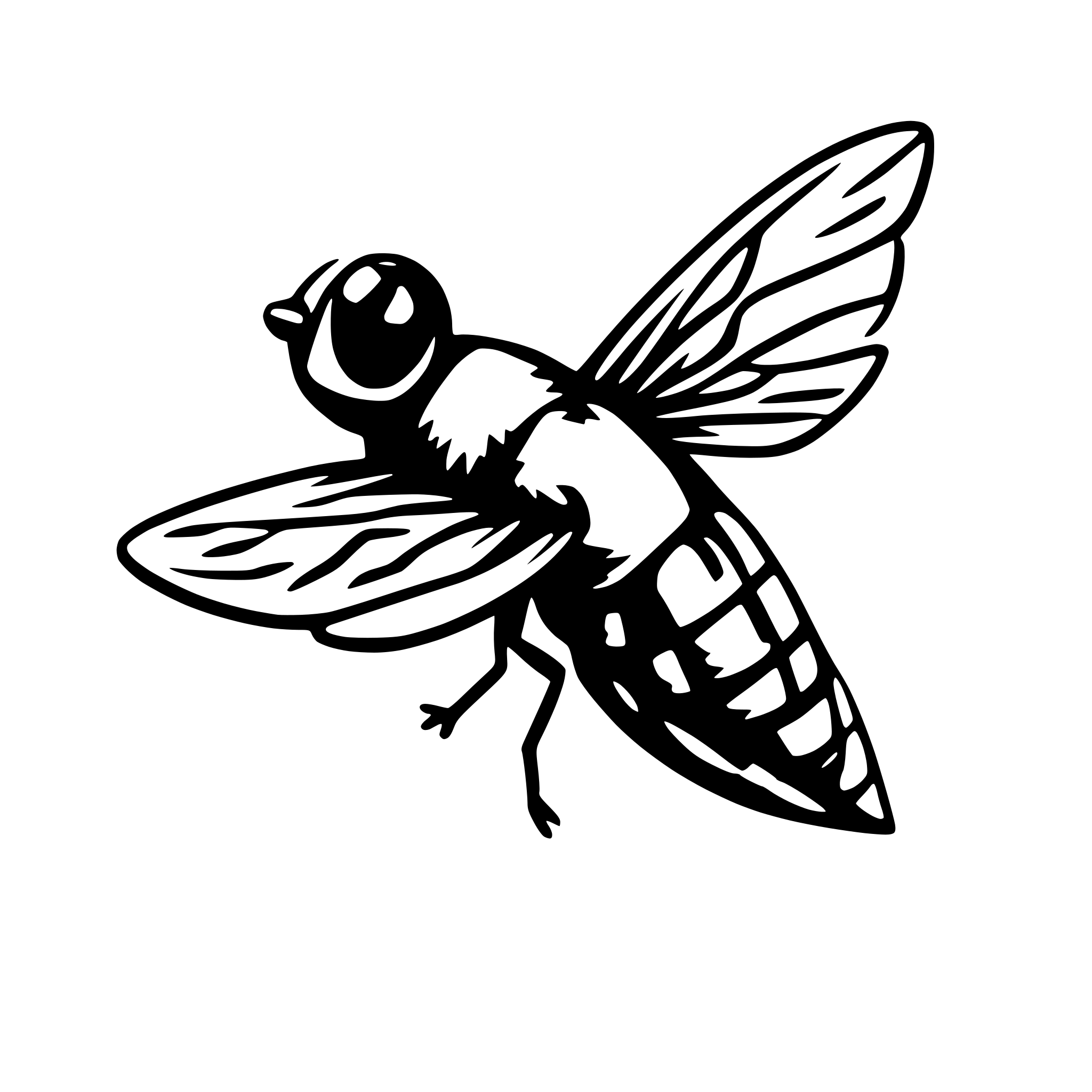 AI-generated SVG of 'fly'