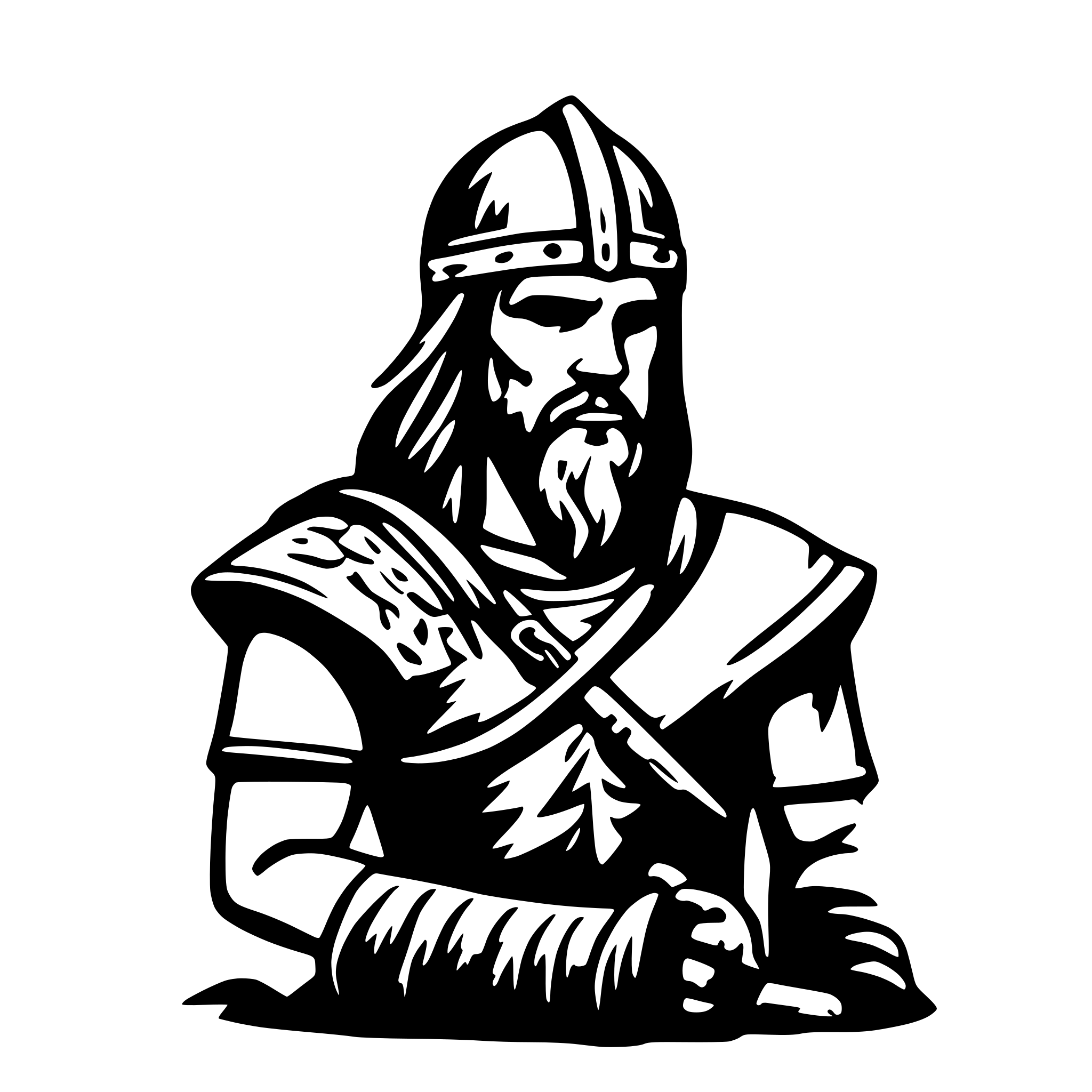 AI-generated SVG of 'vikings'