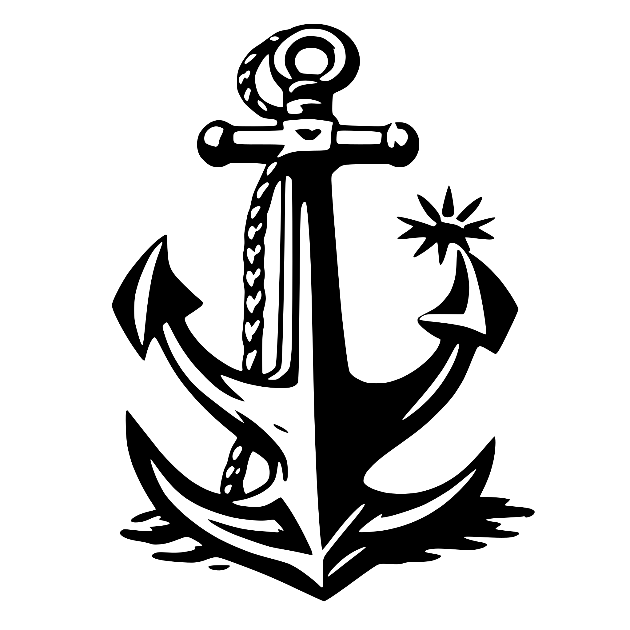 AI-generated SVG of 'anchor'
