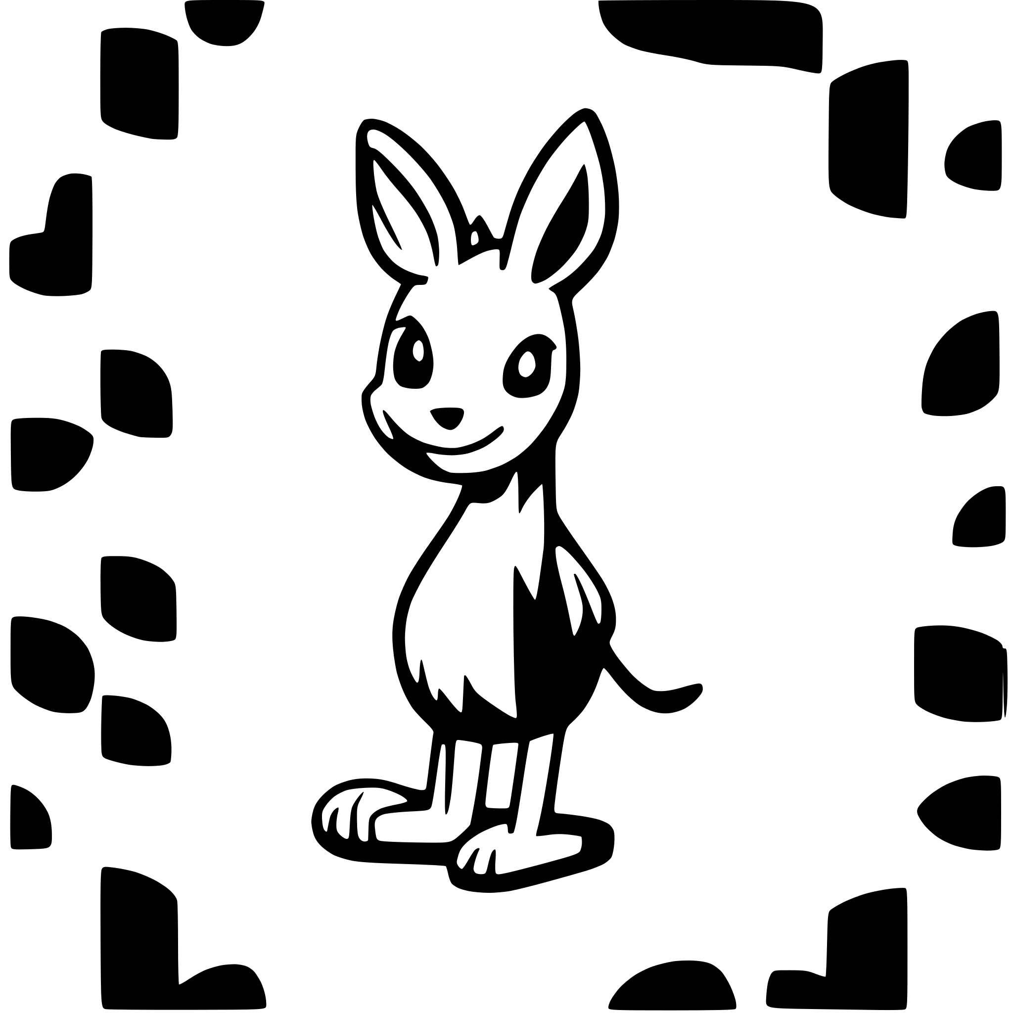 AI-generated SVG of a kangaroo