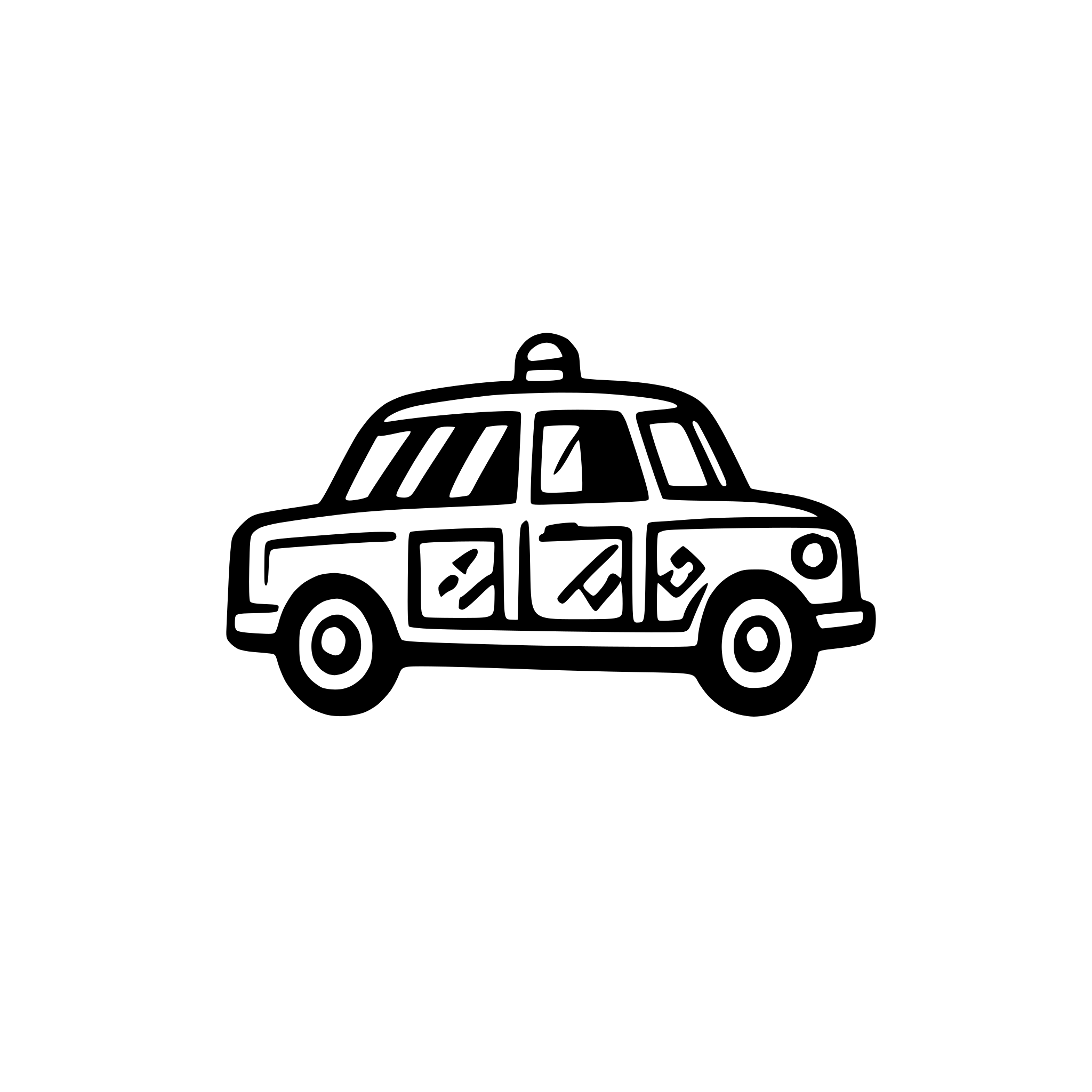 AI-generated SVG of a taxi