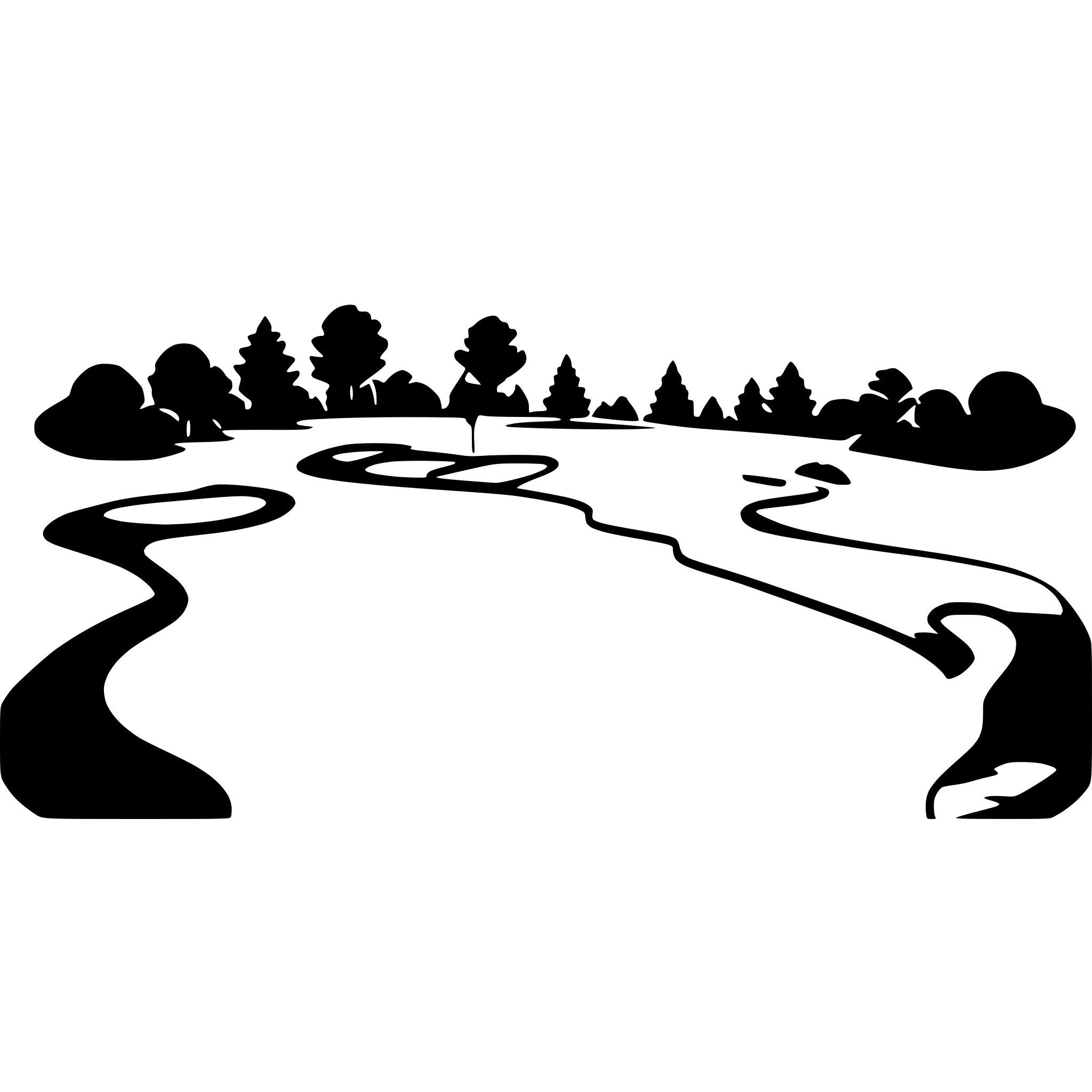AI-generated SVG of a golf course pattern