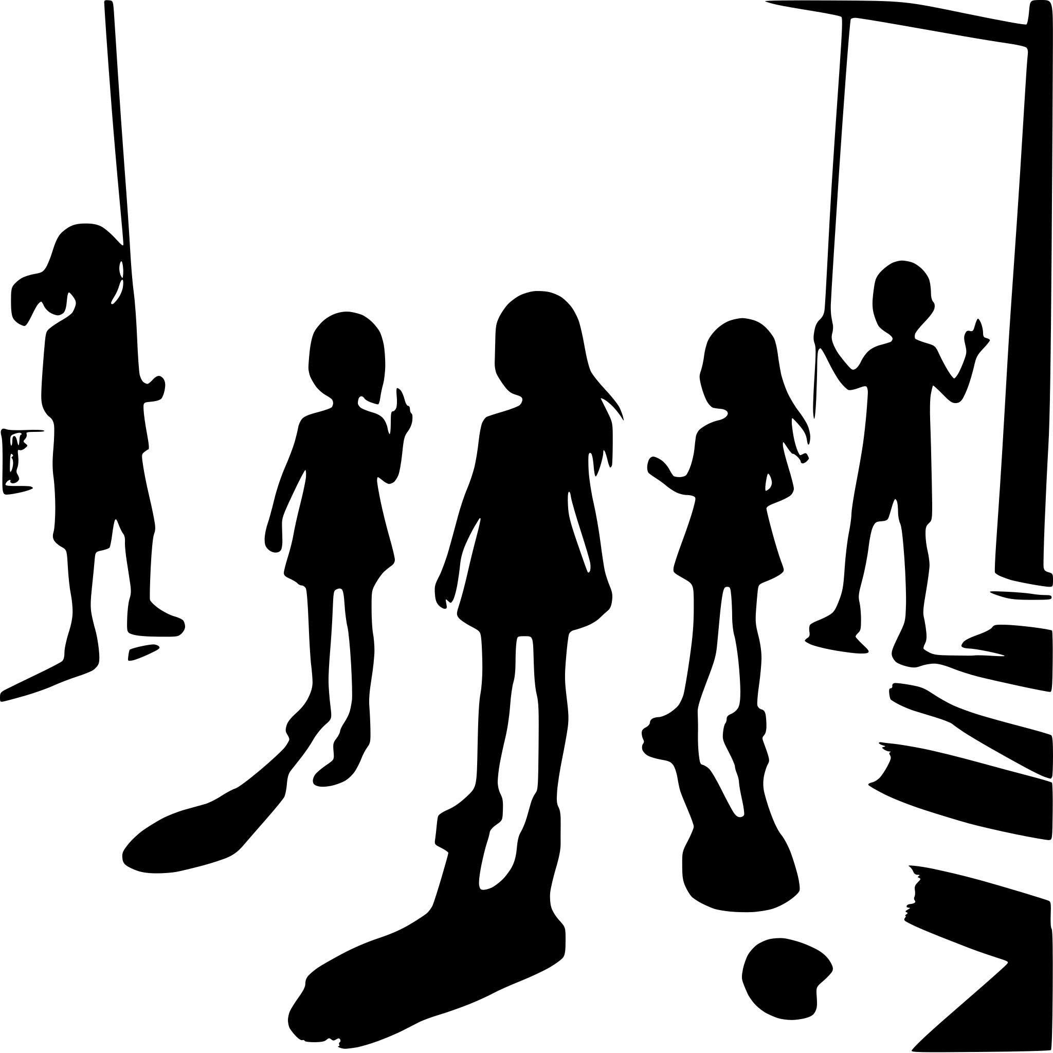 AI-generated SVG of a many children with smiling face paying on the playground