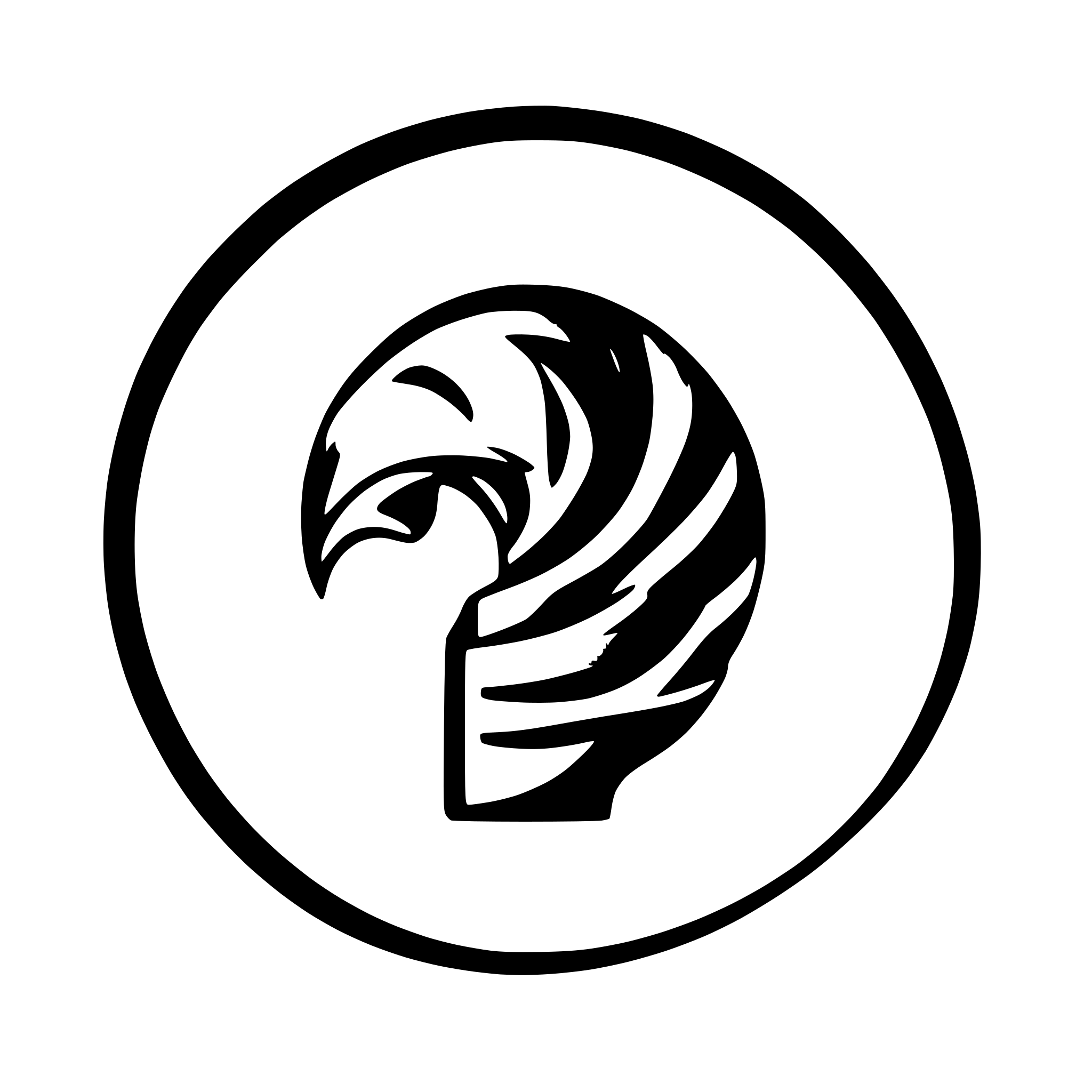AI-generated SVG of a tornado logo cool blue
