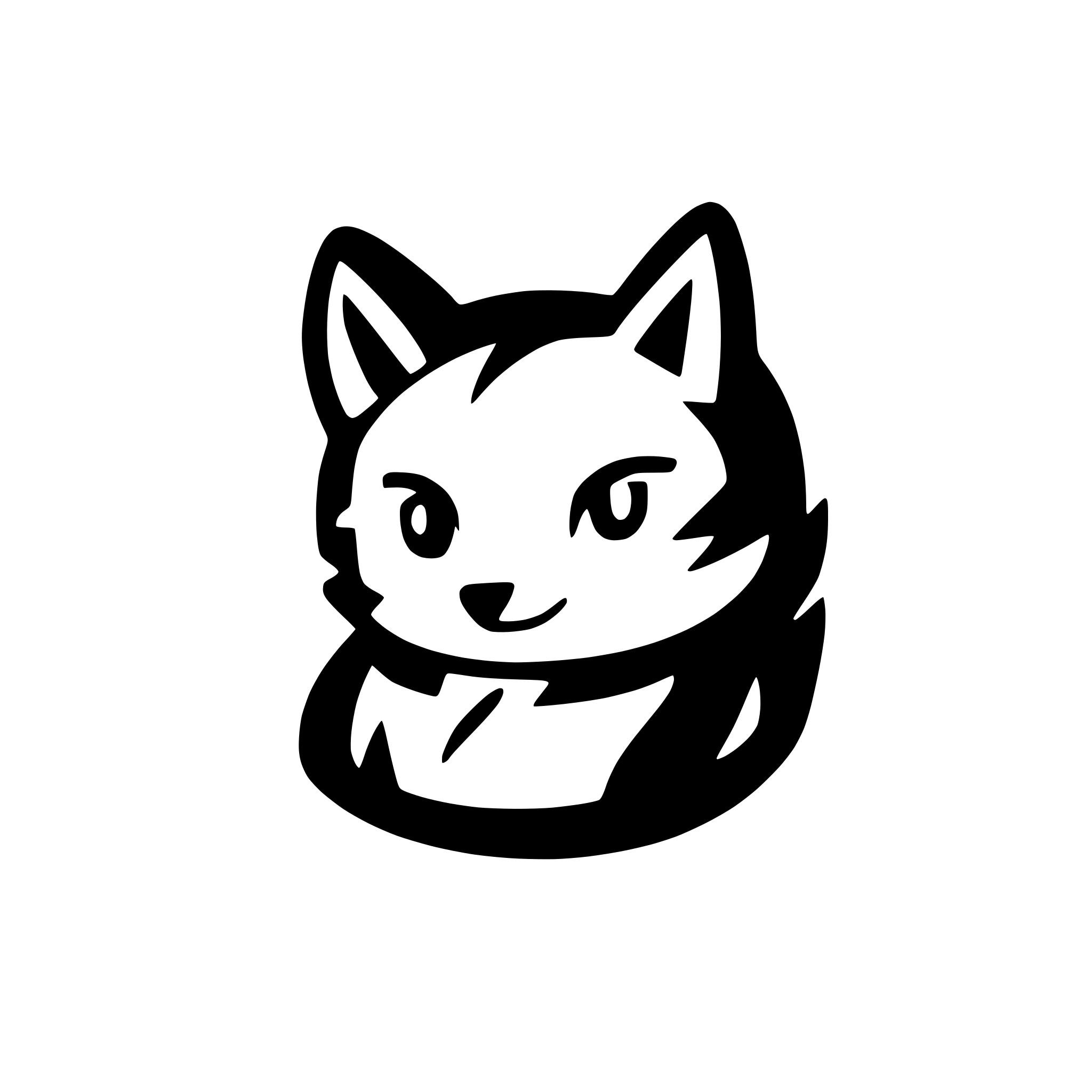 AI-generated SVG of 'flake containig a fox'