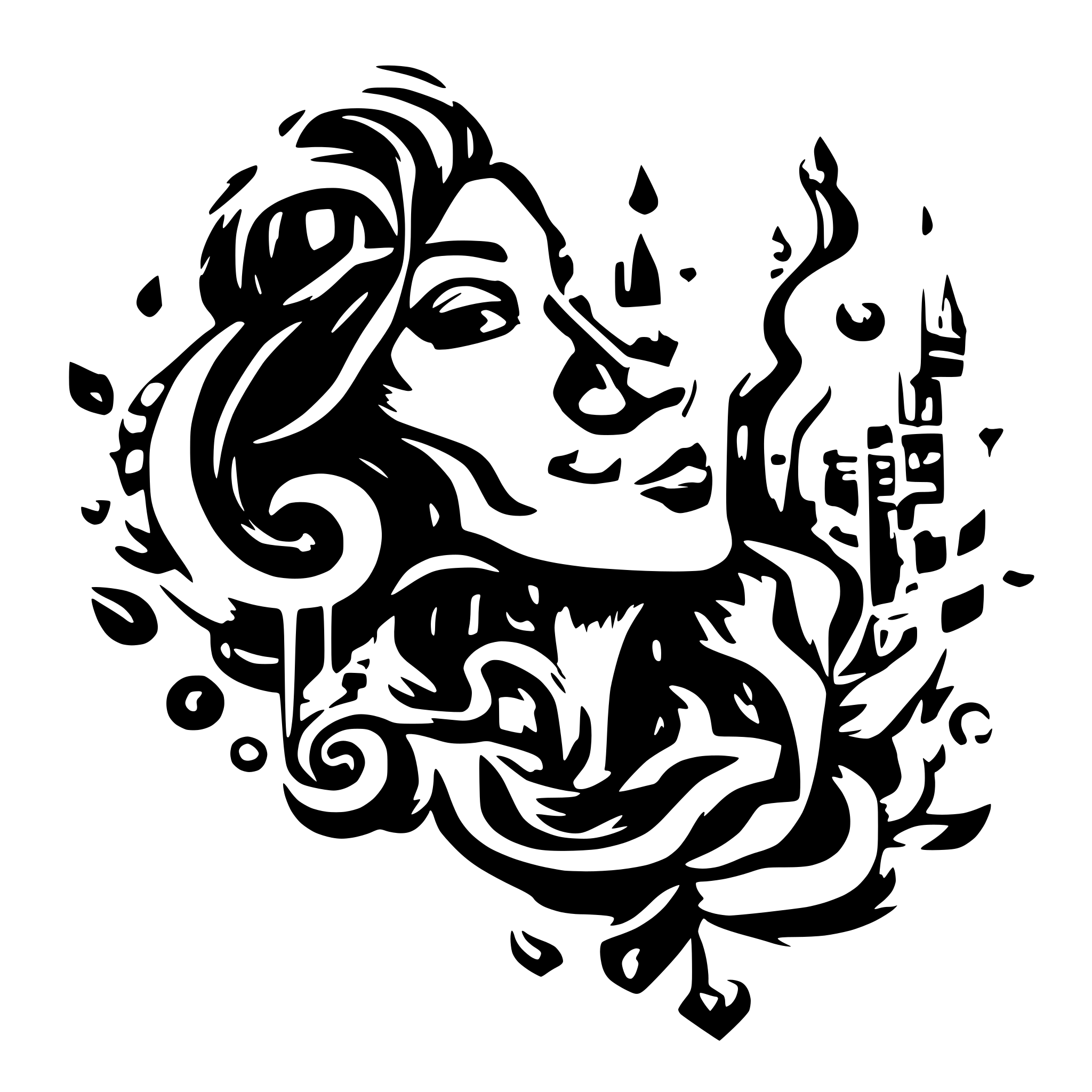 AI-generated SVG of a music
