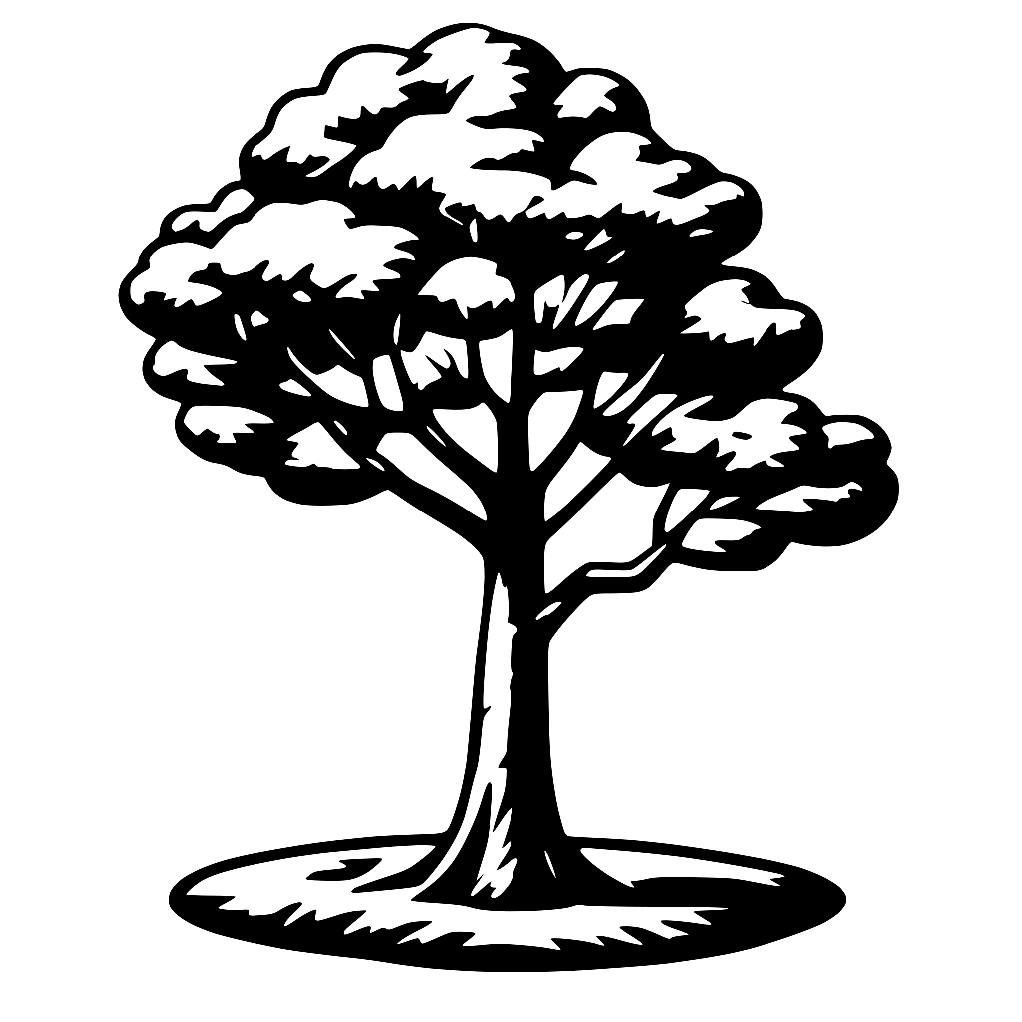 AI-generated SVG of a tree