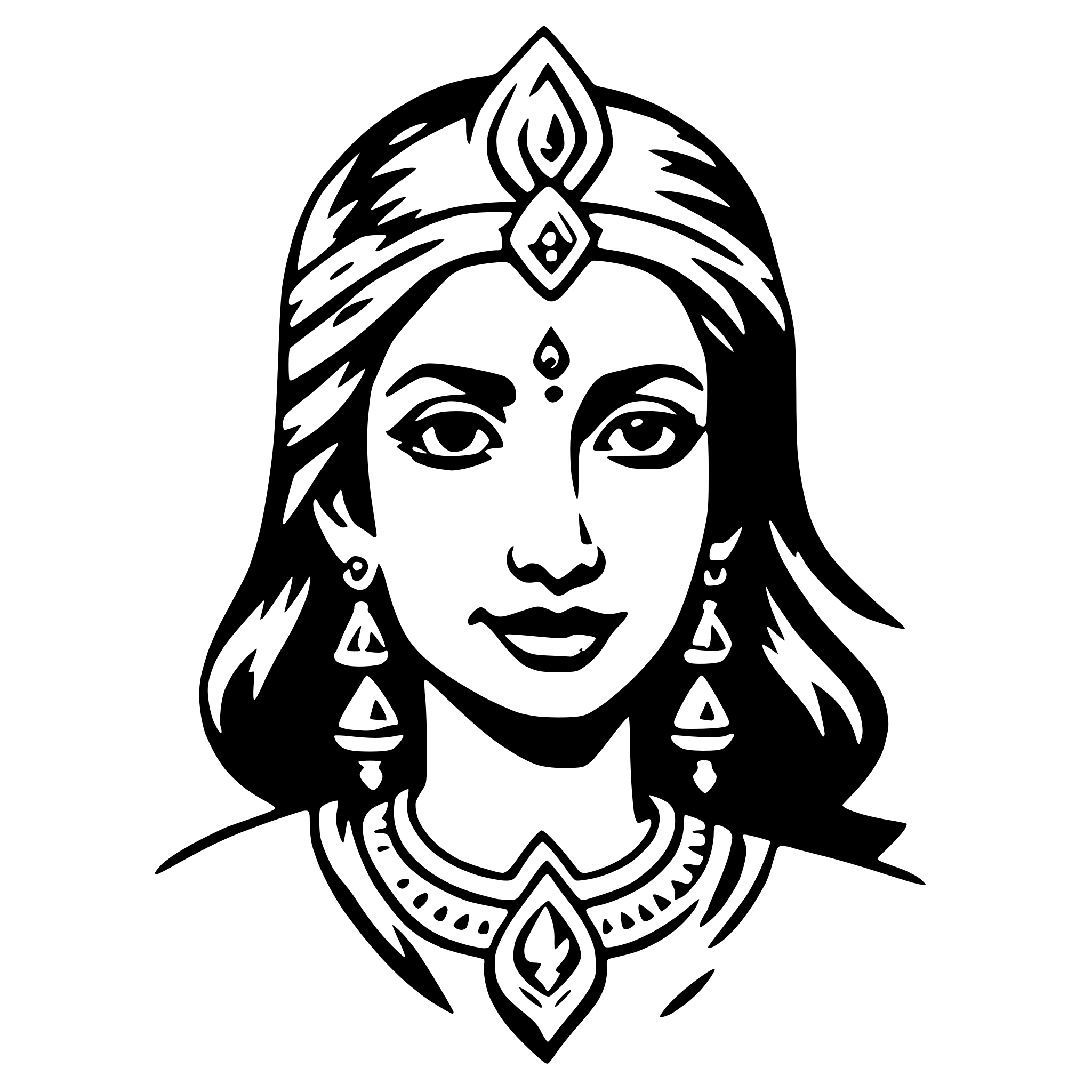 AI-generated SVG of a lakshmi