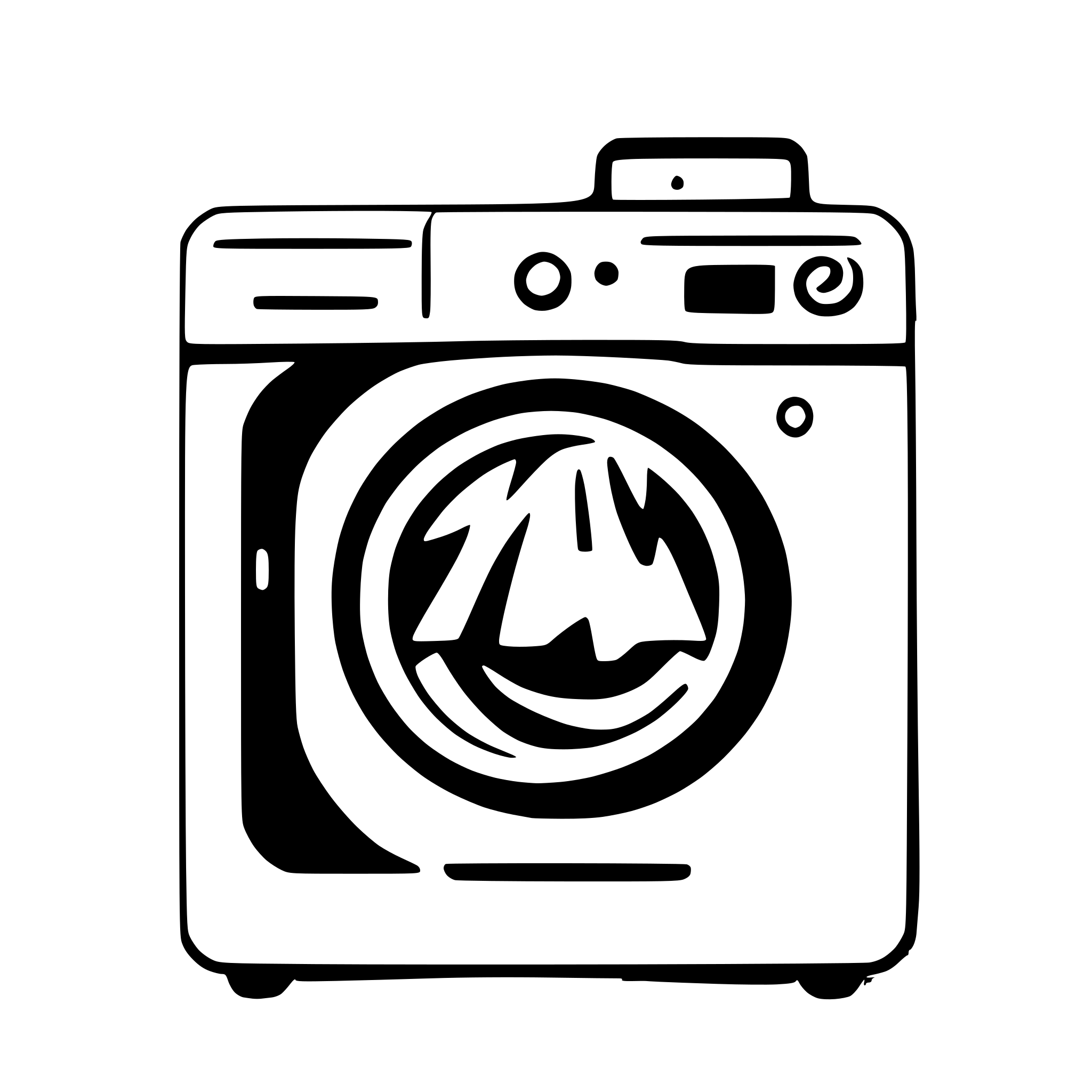 AI-generated SVG of a Washing Machine