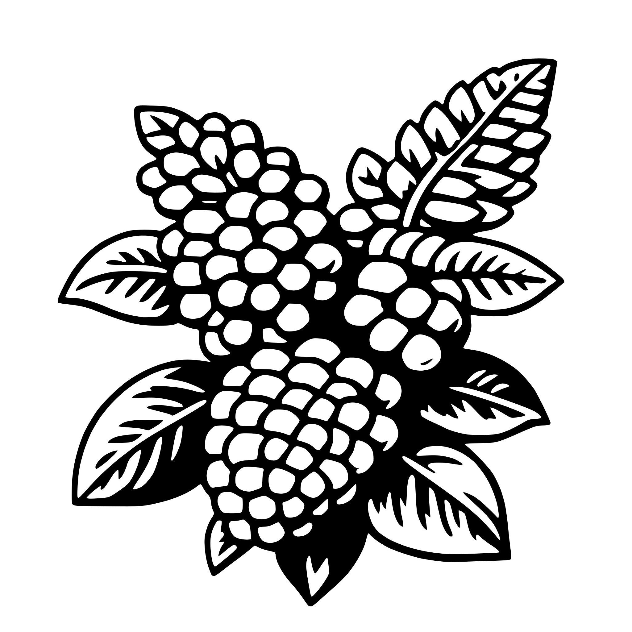 AI-generated SVG of 'lilac'