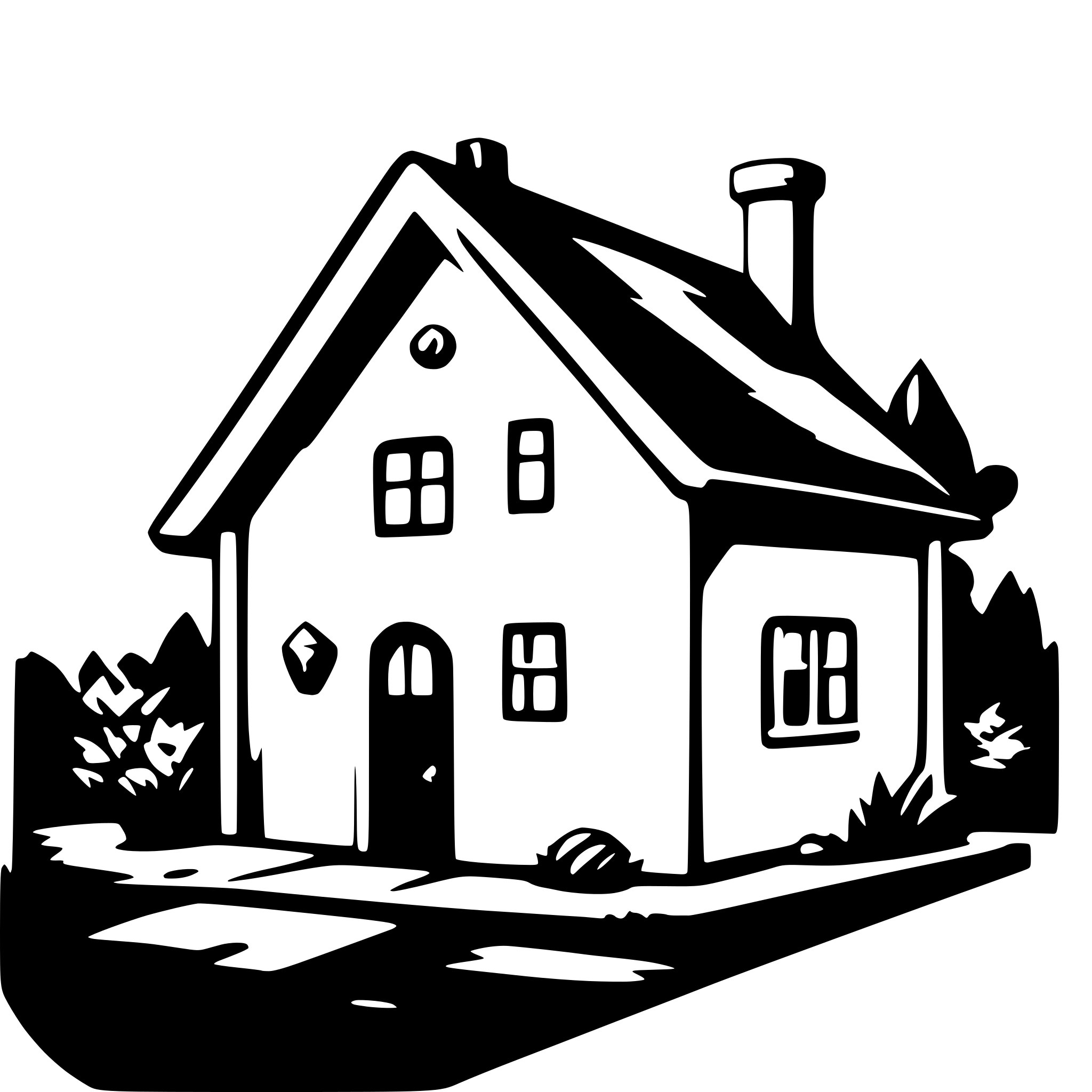 AI-generated SVG of 'simple house'