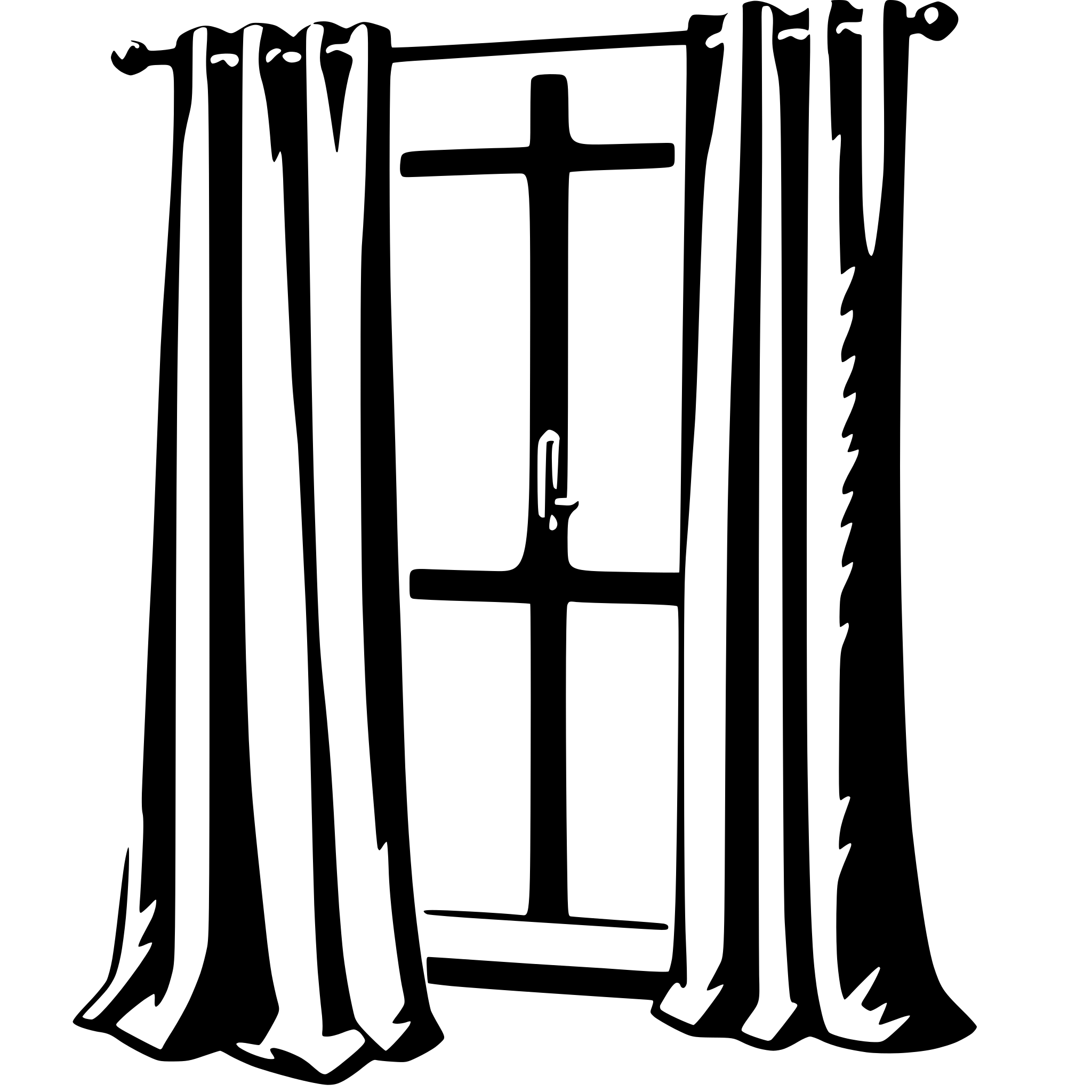 AI-generated SVG of 'curtain'