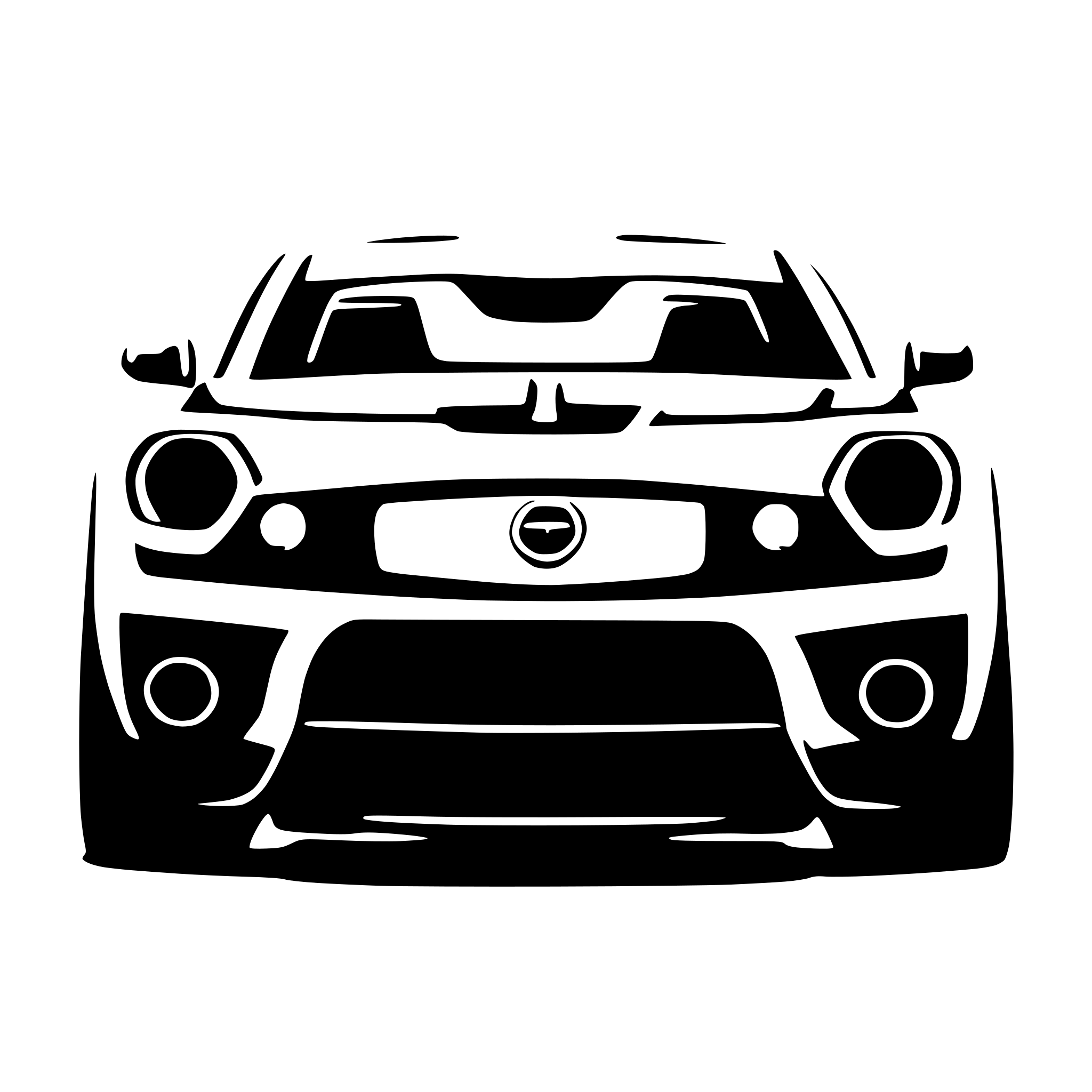AI-generated SVG of 'front view 2009 GTR Sky-line'