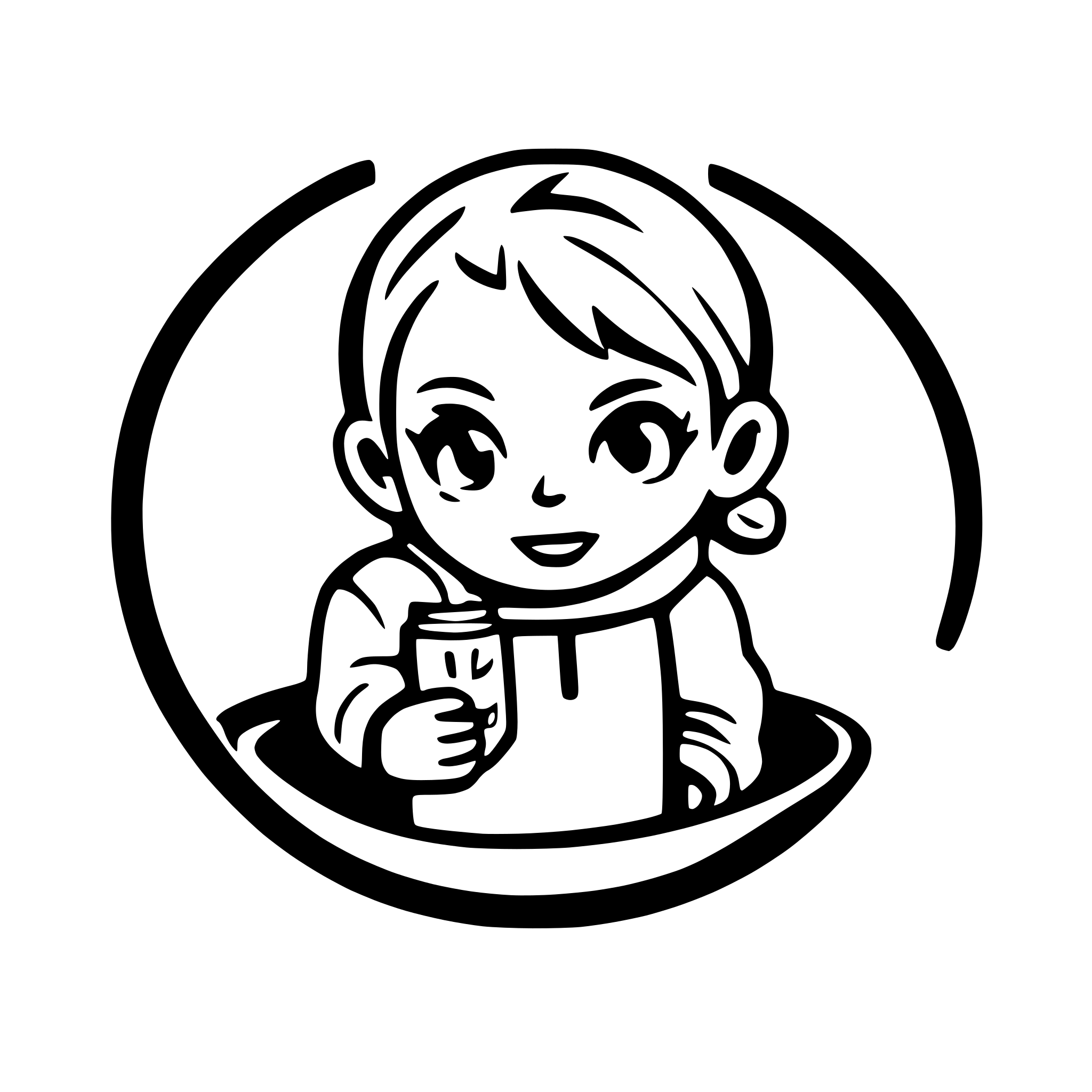 AI-generated SVG of a sick baby with thermometer emoji style