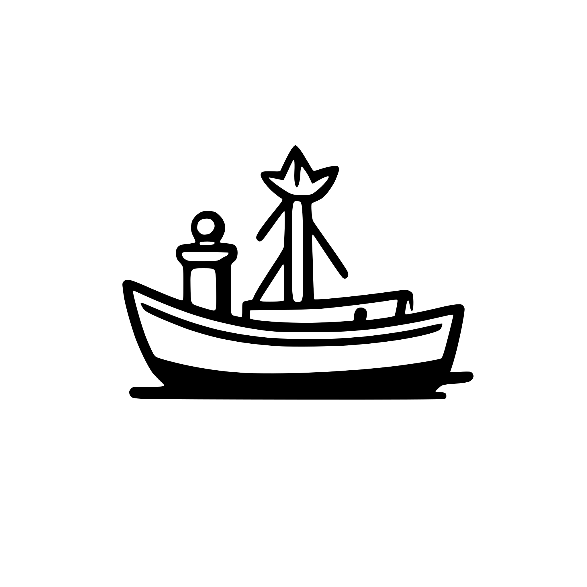 AI-generated SVG of a boat in river. make like an icon. for travel activity category . outlined svg.dont fill