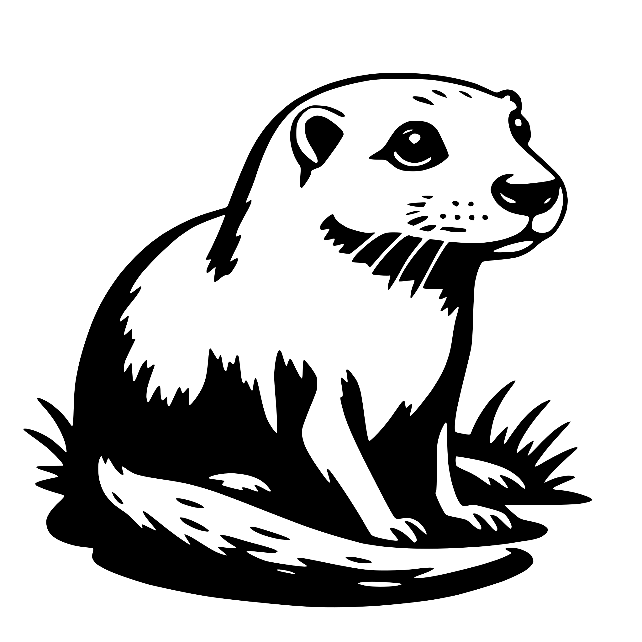 AI-generated SVG of 'otter'