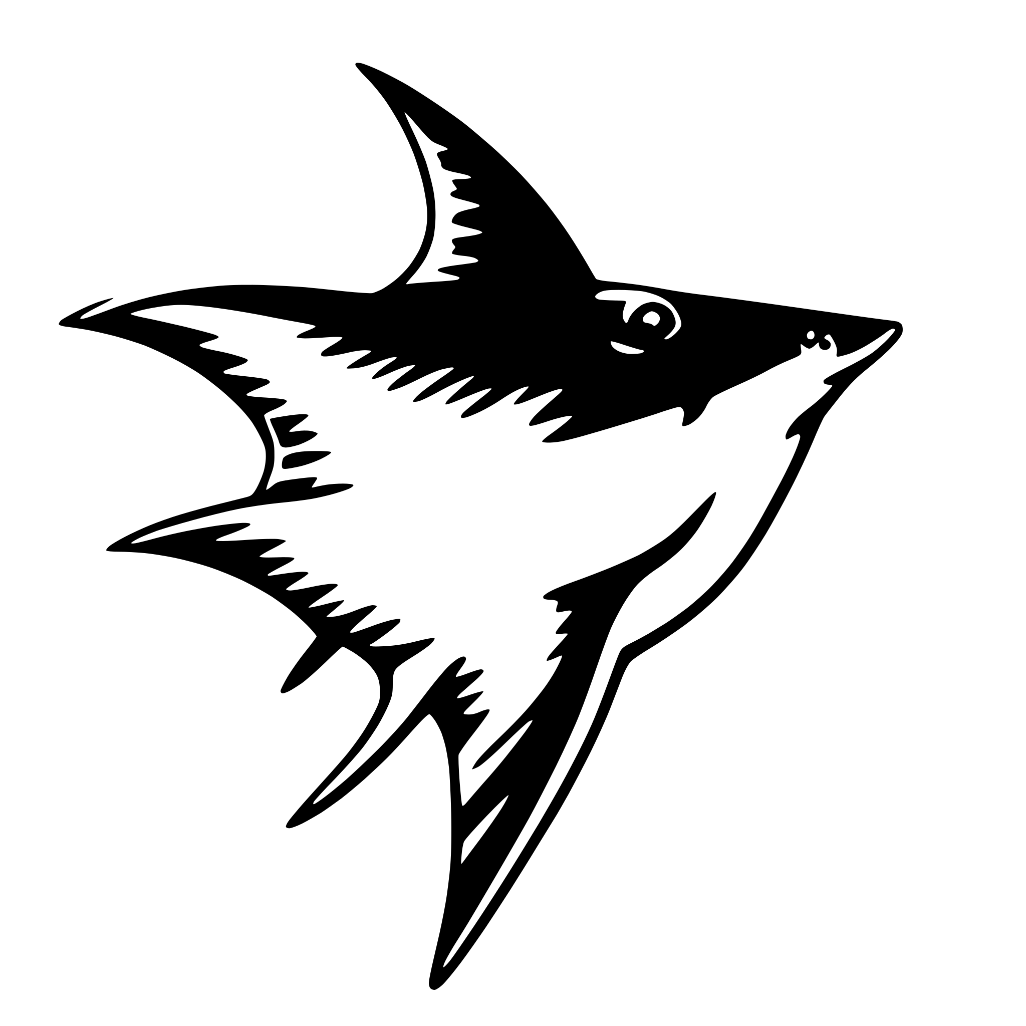 AI-generated SVG of a manta ray