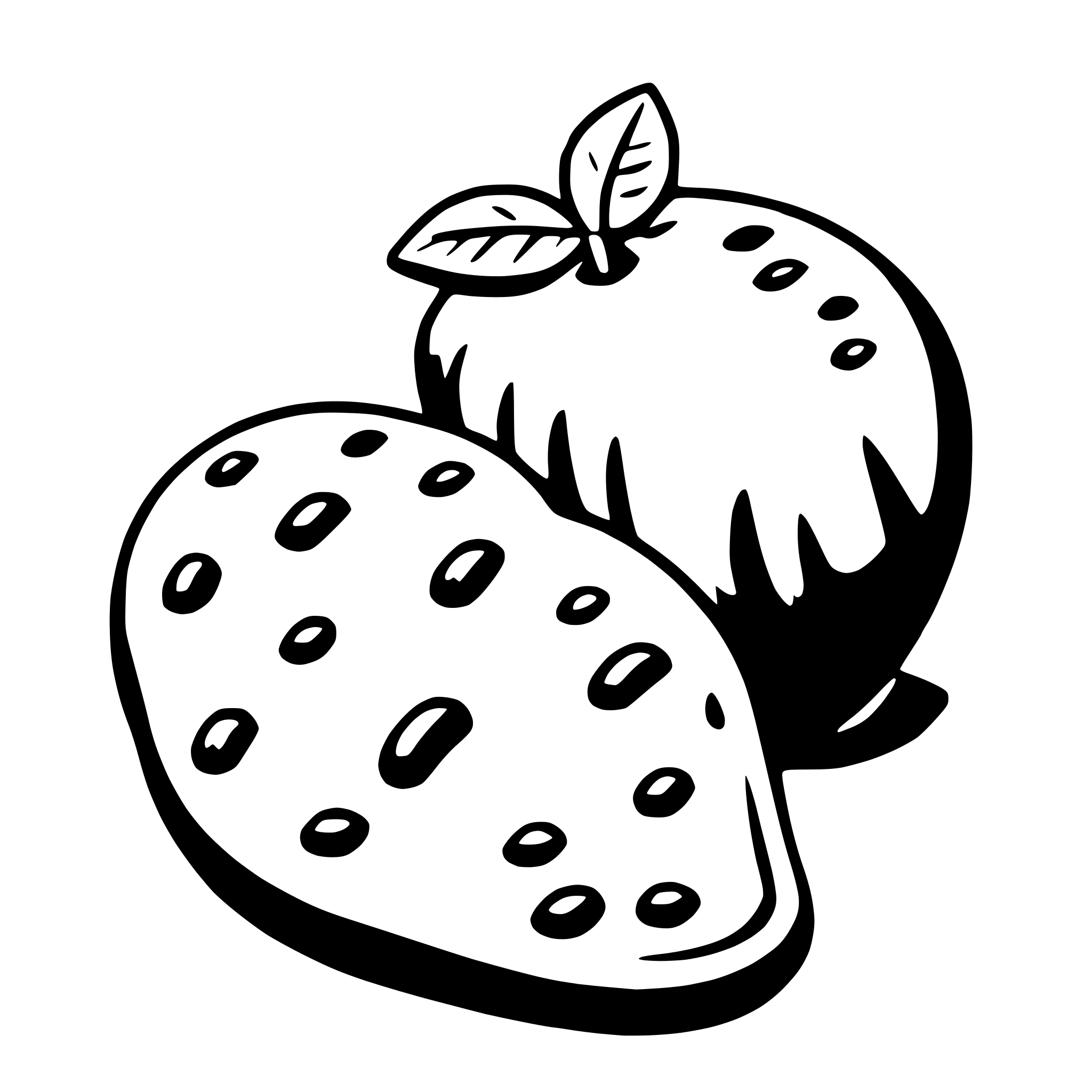 AI-generated SVG of 'cashew'