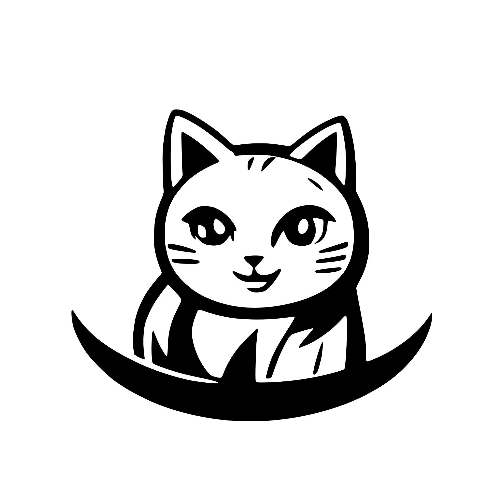 AI-generated SVG of a guilty cat