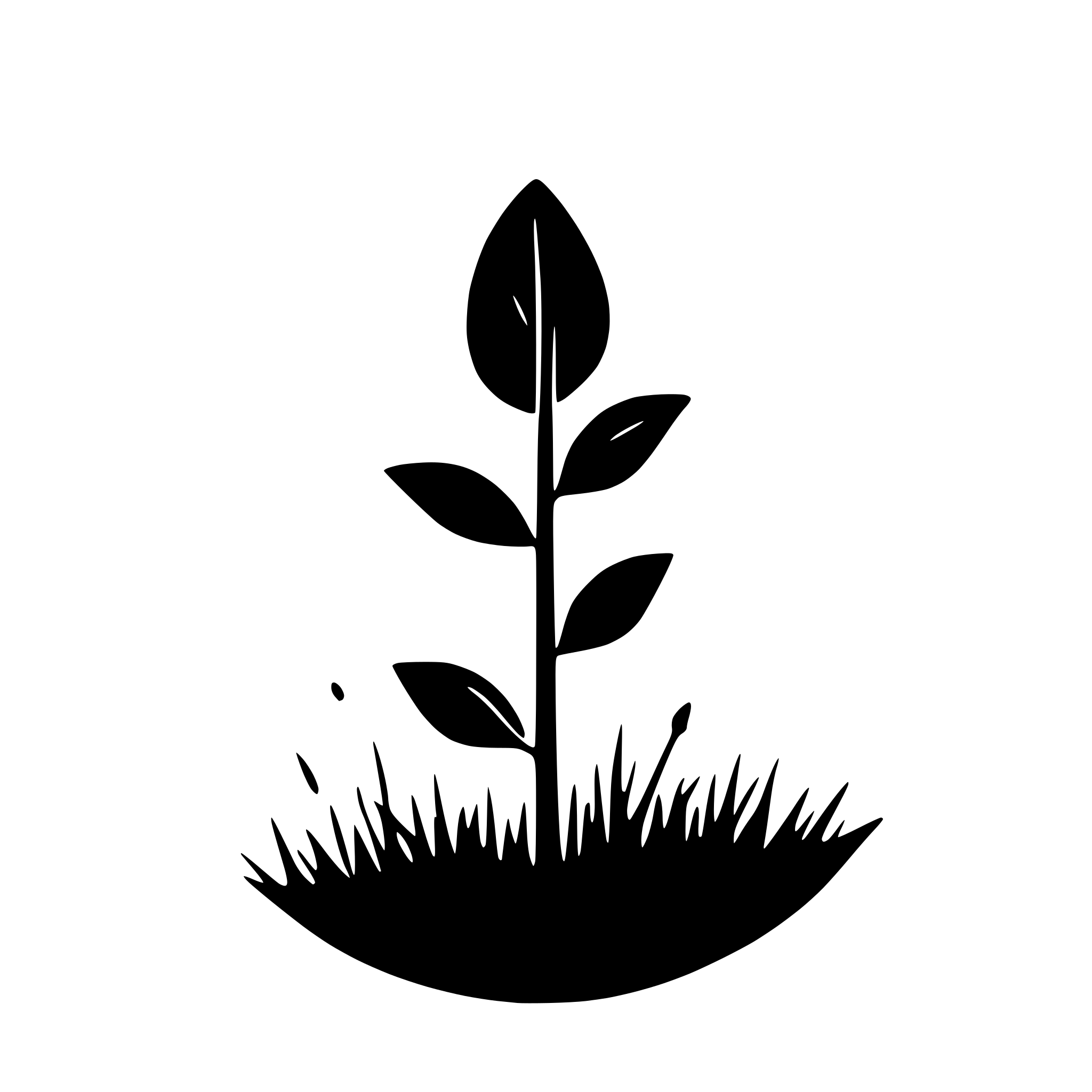 AI-generated SVG of 'silhouette of grass'