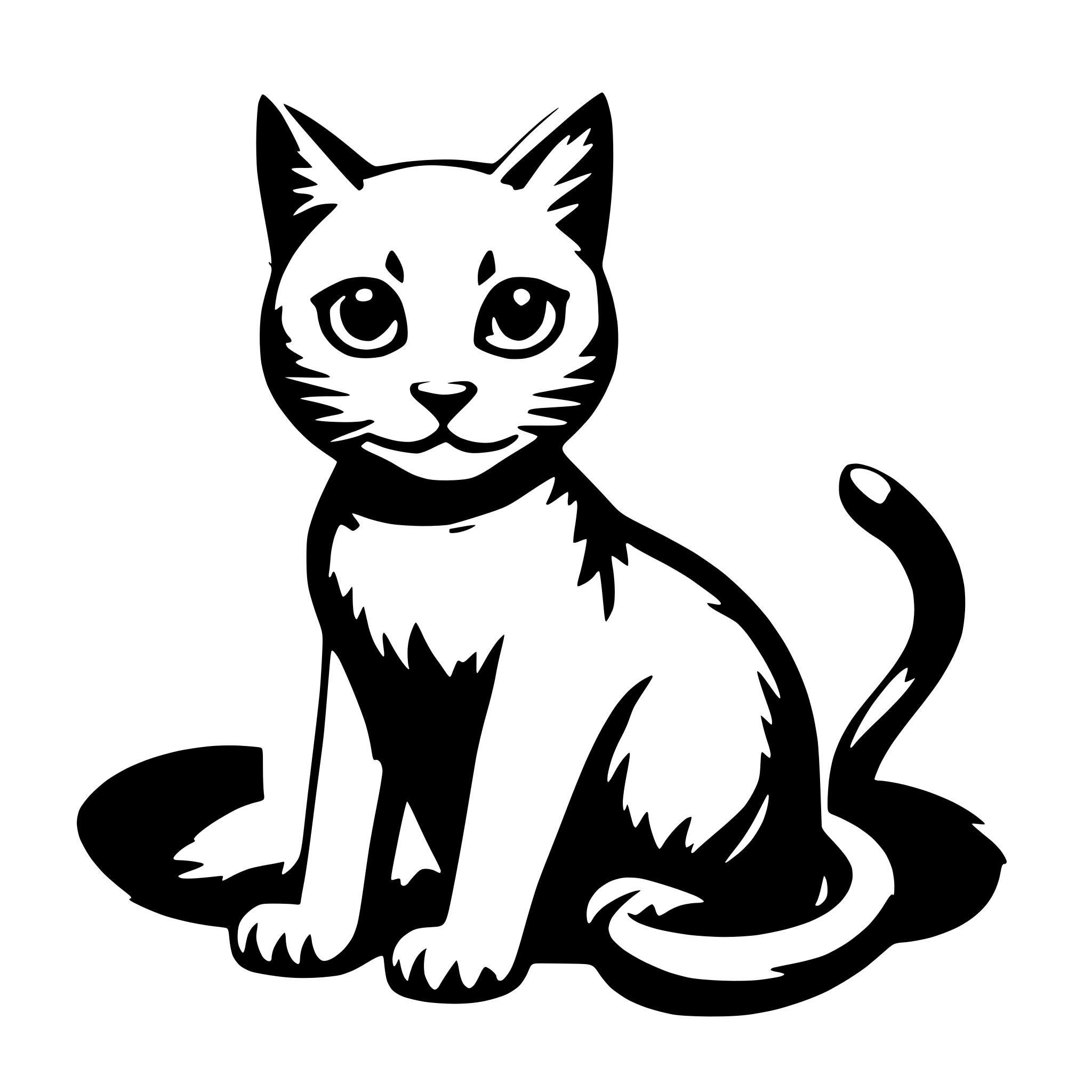 AI-generated SVG of a a cat