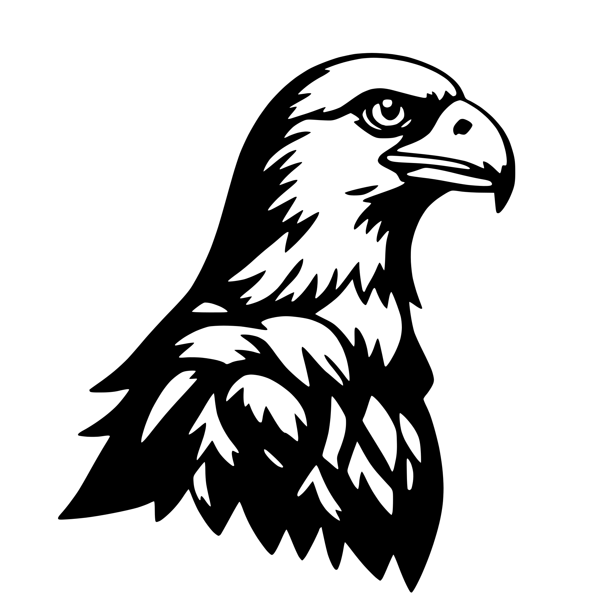 AI-generated SVG of a eagle