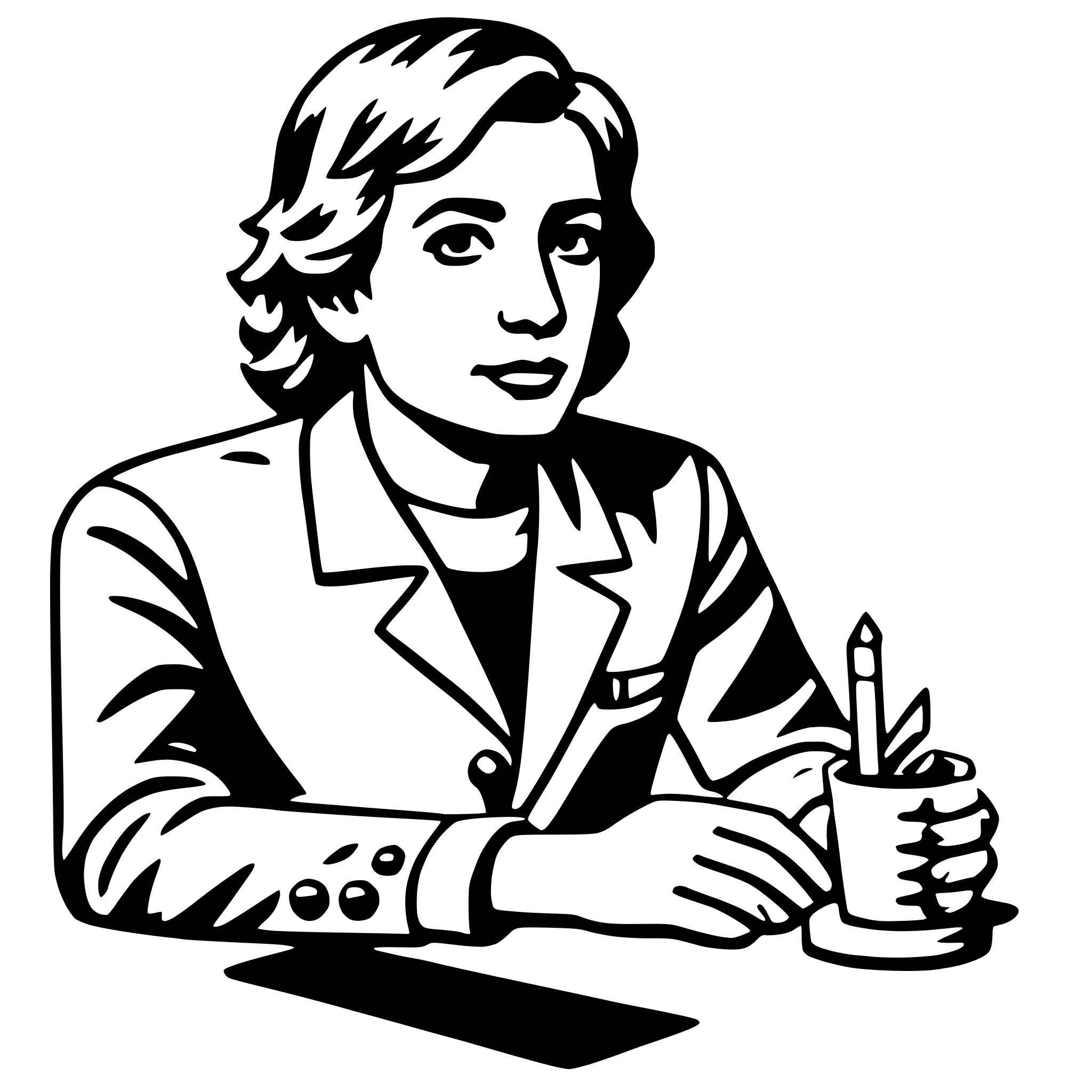 AI-generated SVG of 'psychologist'