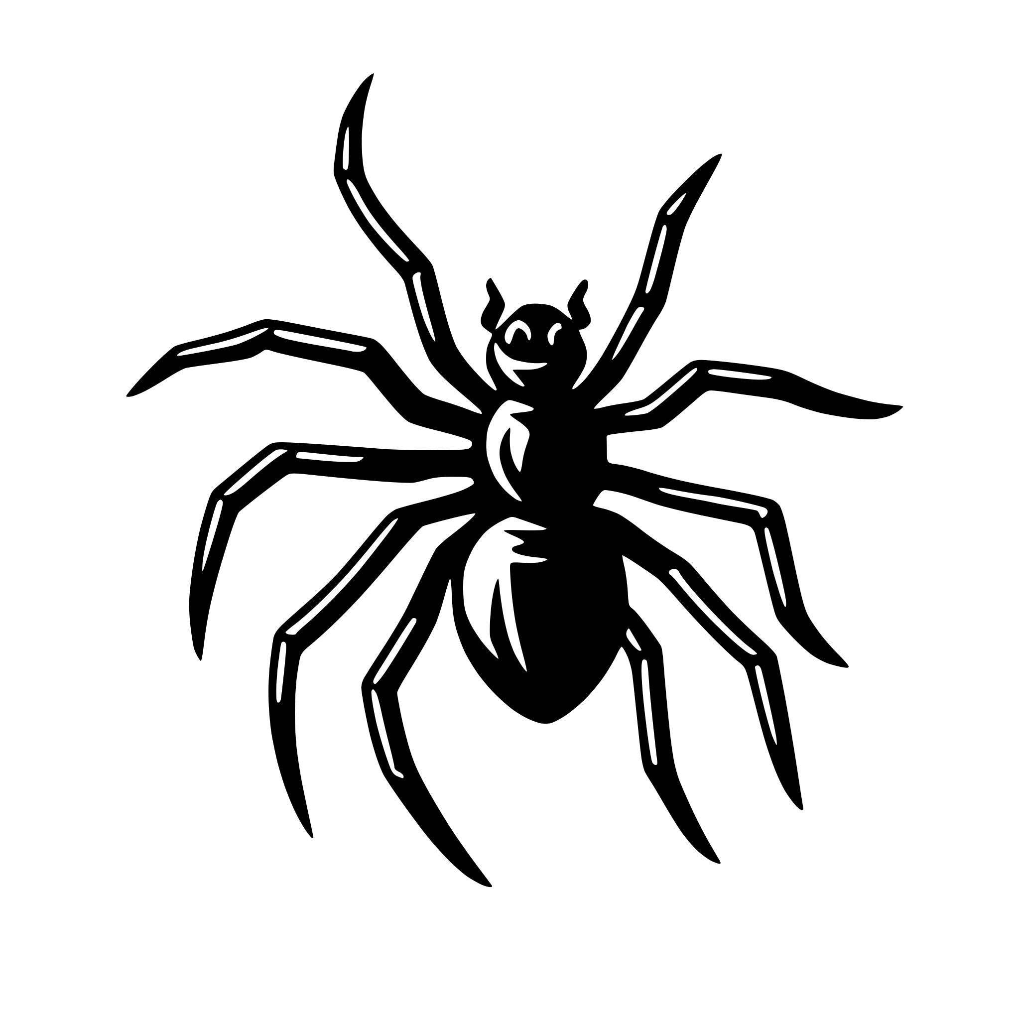AI-generated SVG of 'Spider'