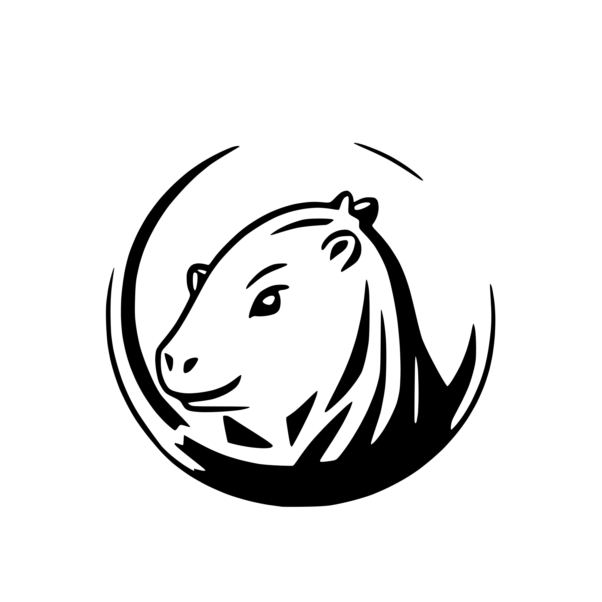 AI-generated SVG of a capybara