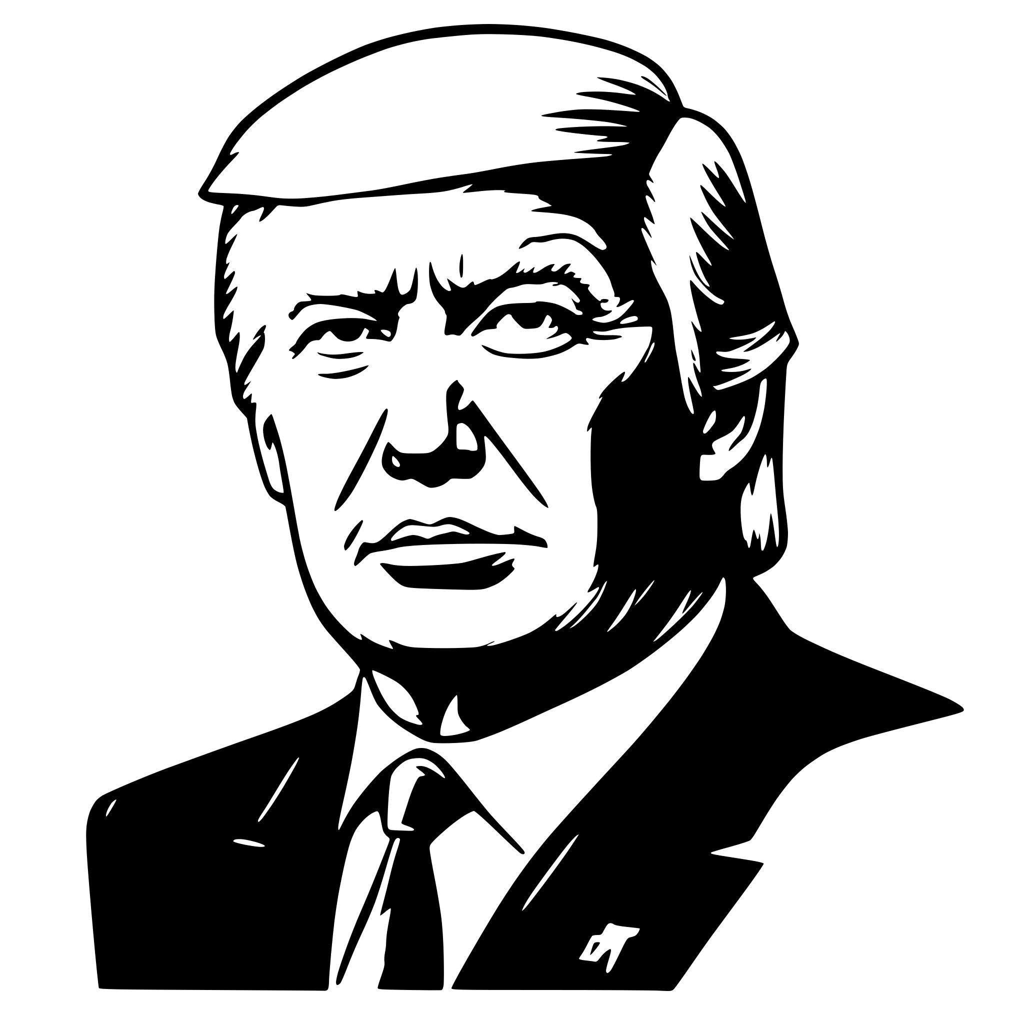 AI-generated SVG of 'donald trump'
