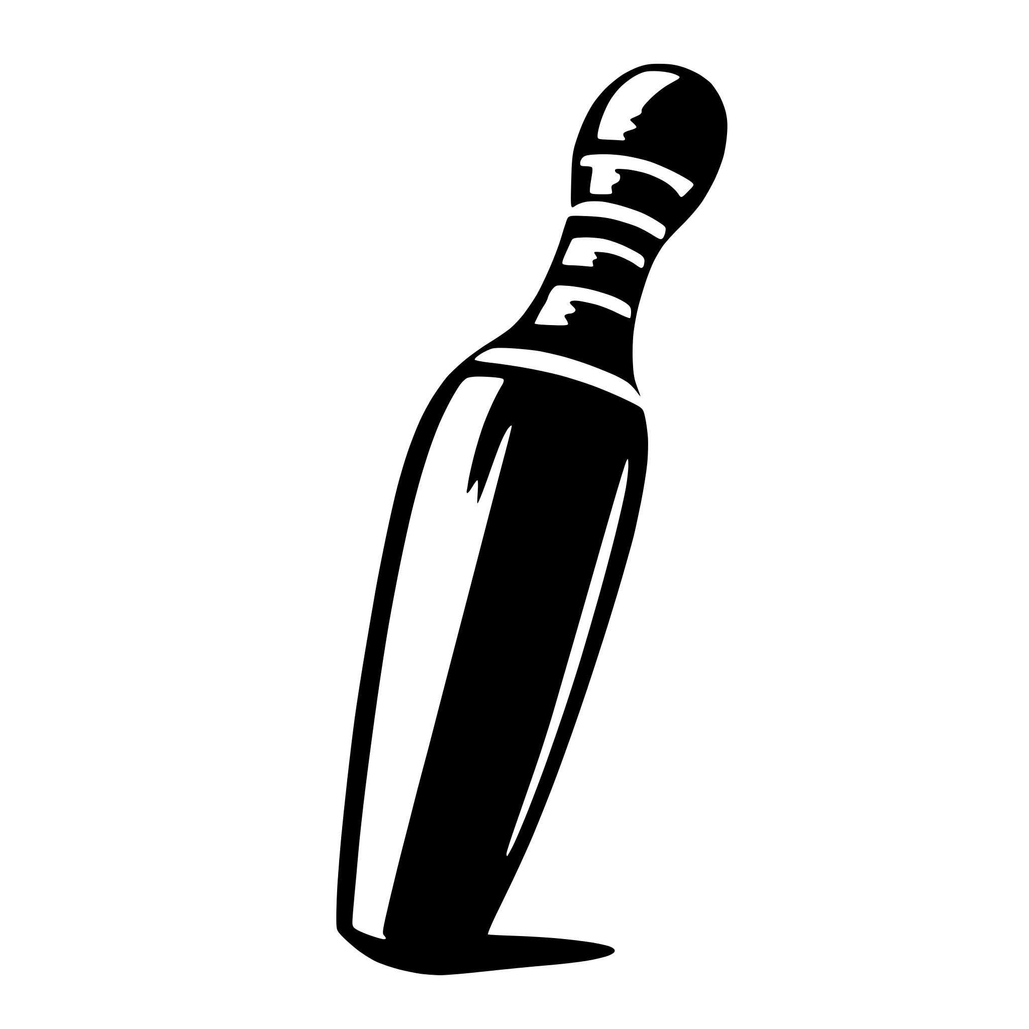 AI-generated SVG of 'one bowling pin'